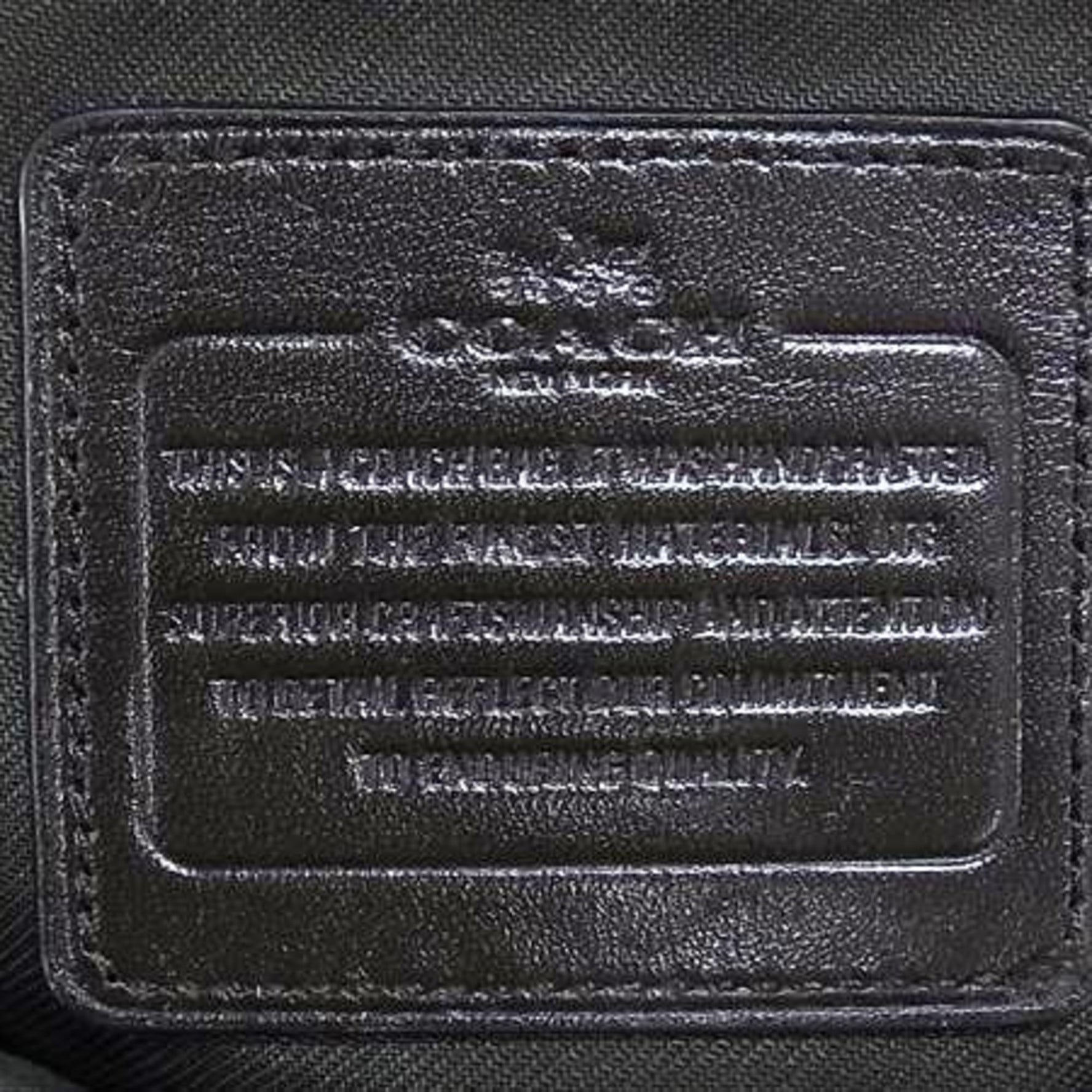 COACH Signature Handbag in Beige and Brown Canvas Leather