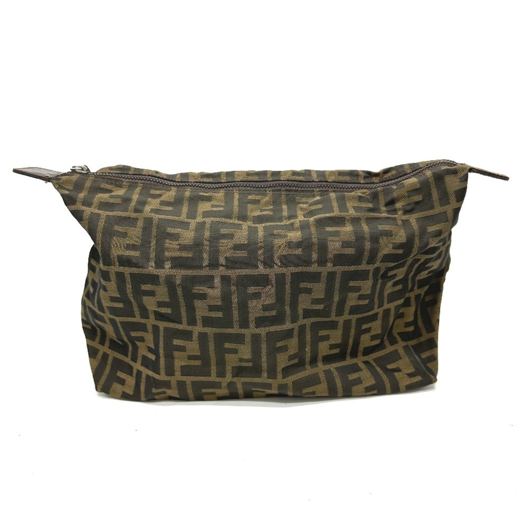 FENDI Zucca Print Multi-Case, All-Over Print, Small Item Pouch, Canvas/Leather