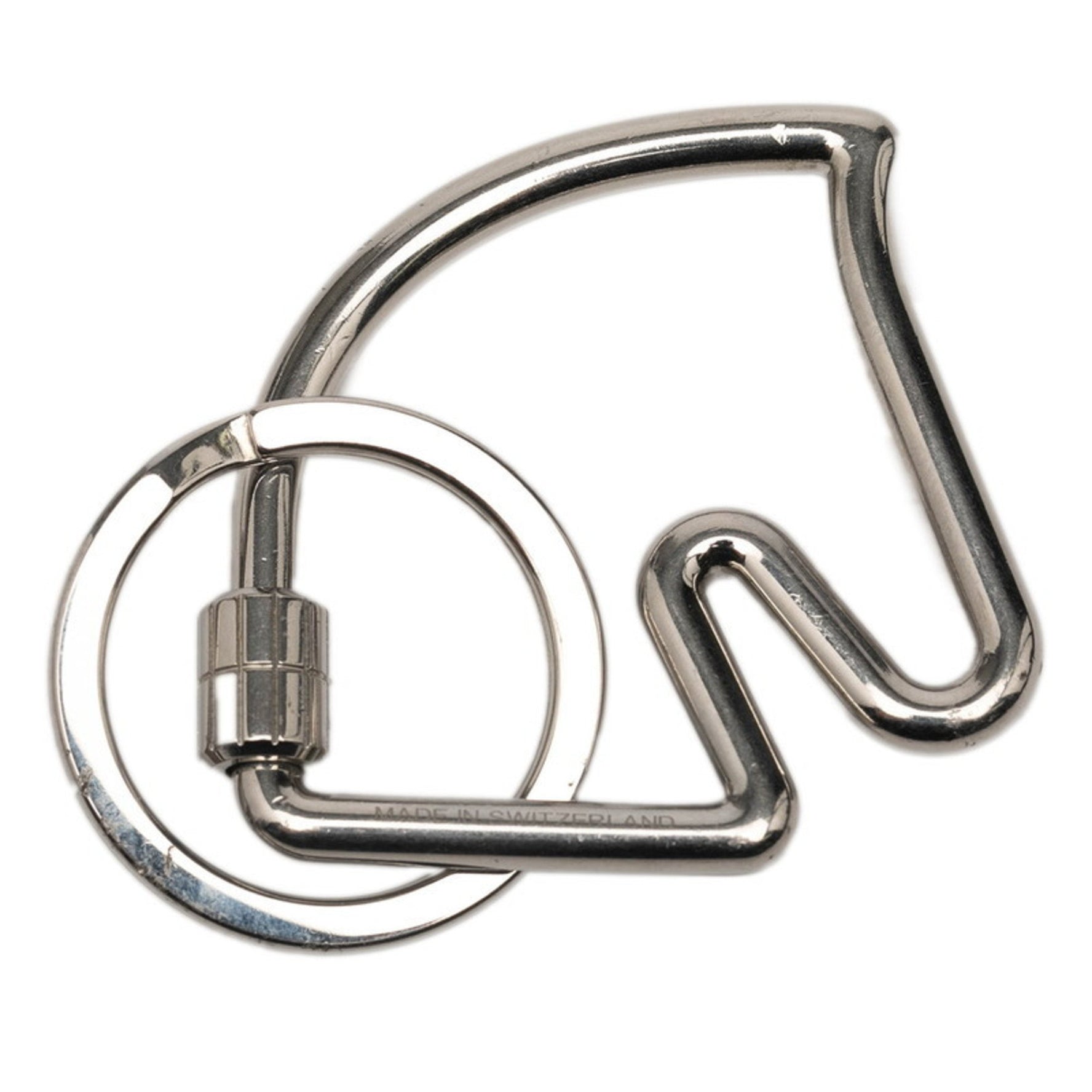 Hermes Cheval Horse Motif Key Ring Keychain Metal