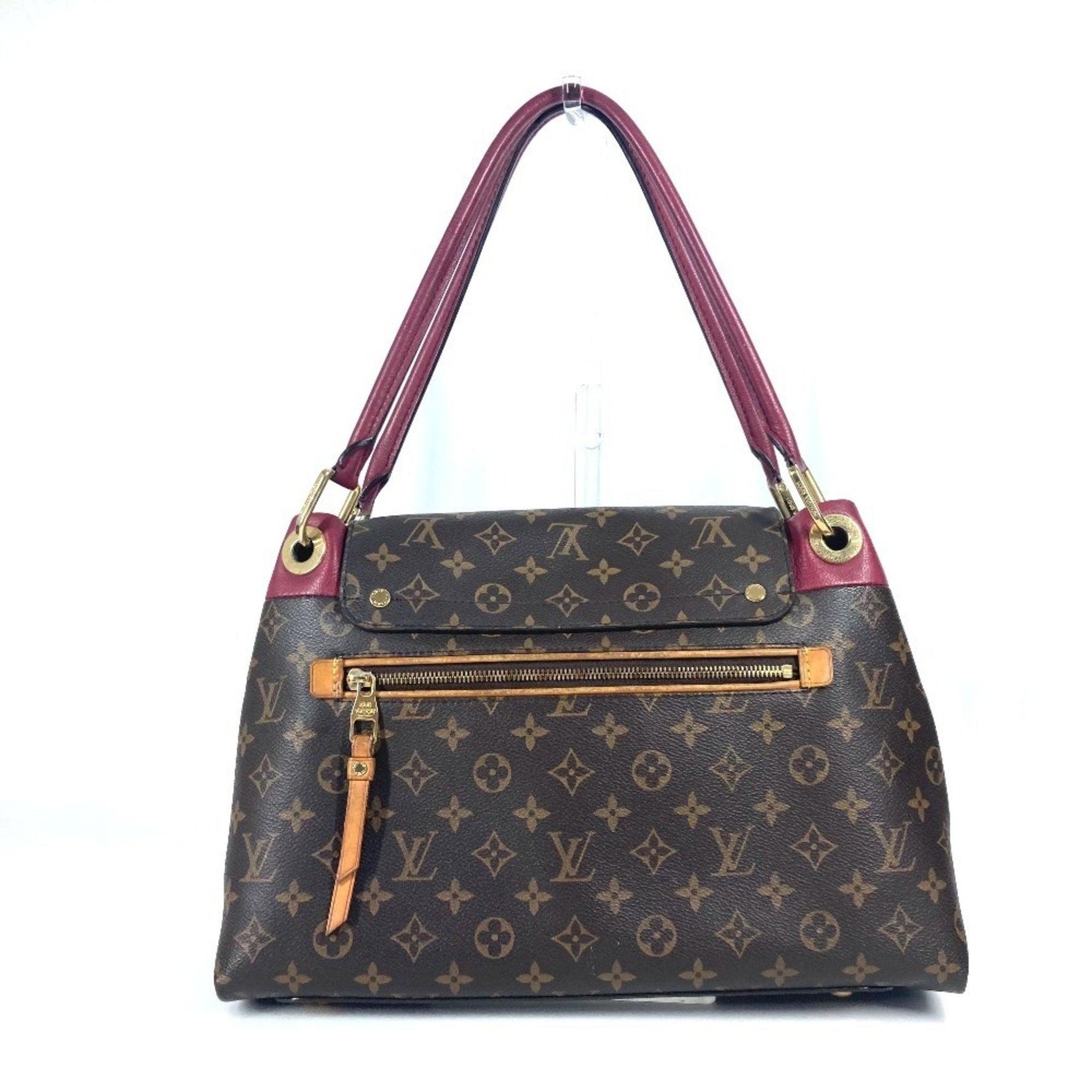 LOUIS VUITTON M40816 Monogram Olympe Auror Handbag Bag Flap Shoulder Canvas Women's Purple