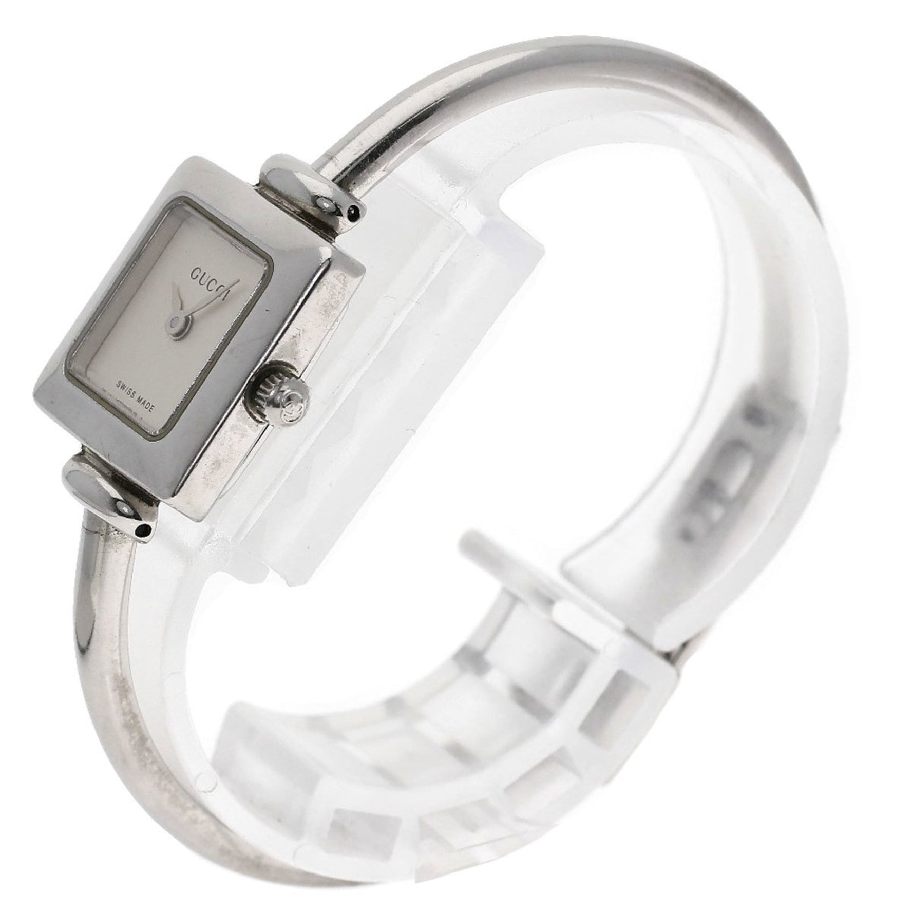 Gucci Square Face Watch Stainless Steel/SS