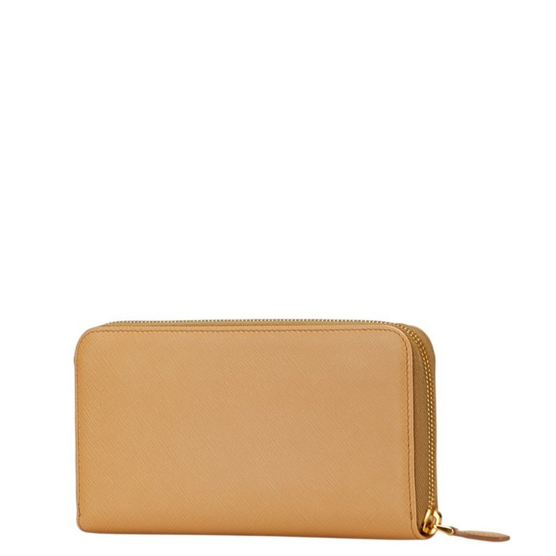 Prada Logo Long Wallet Saffiano Leather