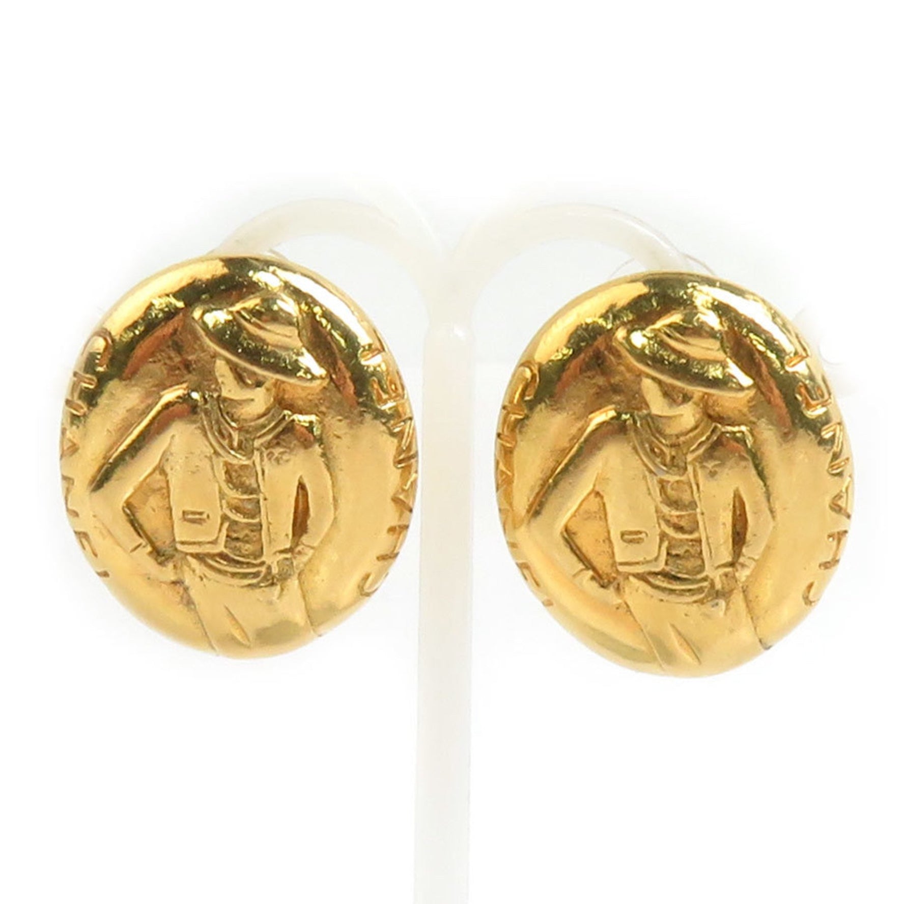 CHANEL Mademoiselle Metal Earrings