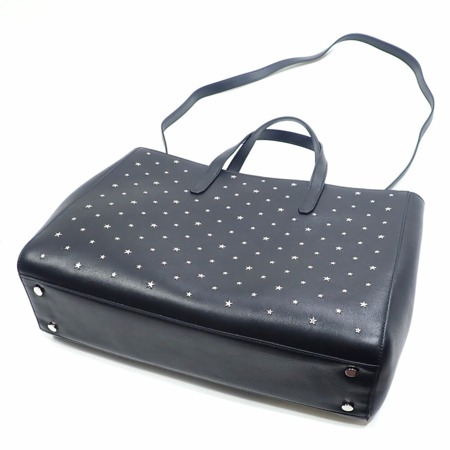 Jimmy Choo leather tote bag with studs and stars