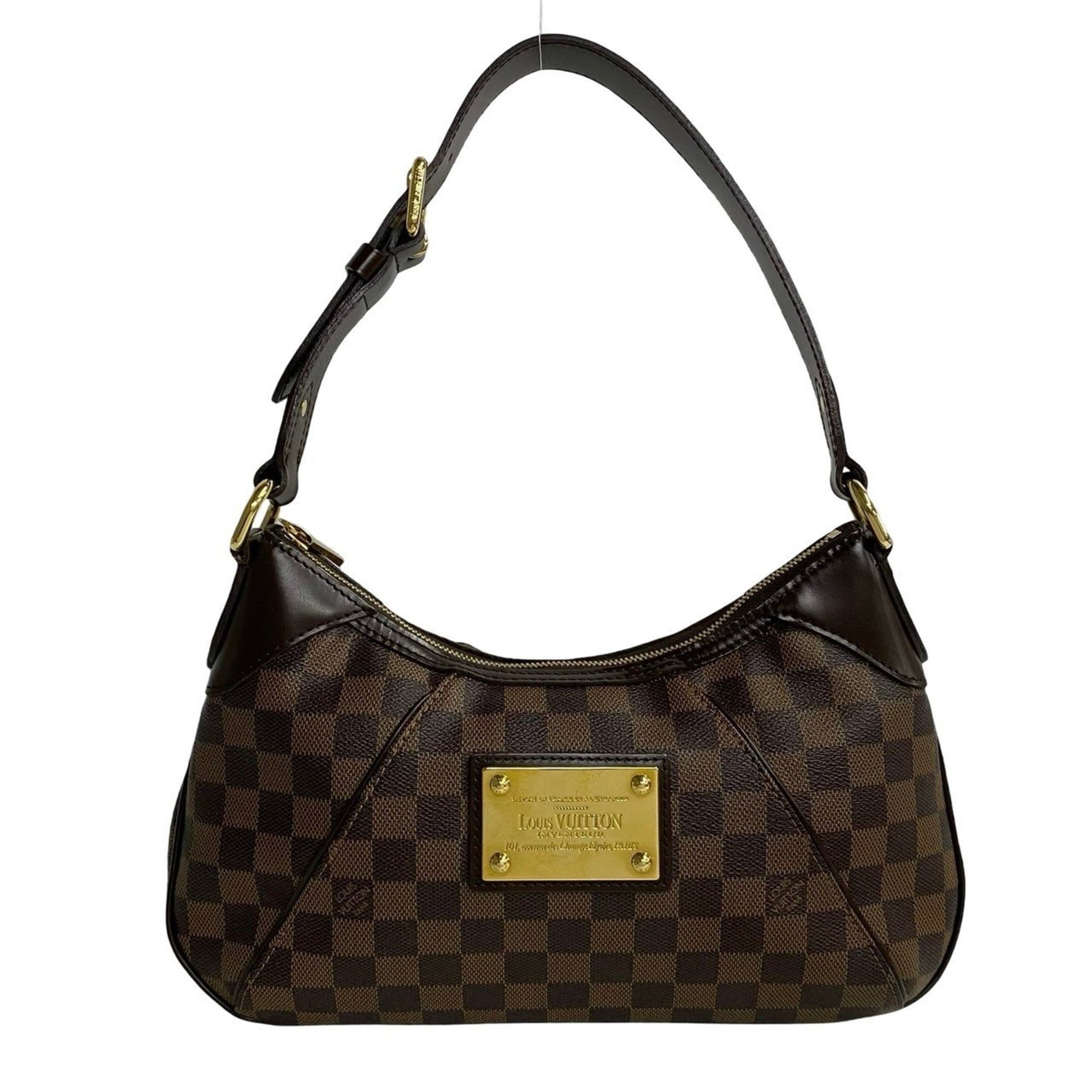 Louis Vuitton Thames PM Damier Leather Semi-Shoulder Bag, Handbag, Mini Tote 419-1