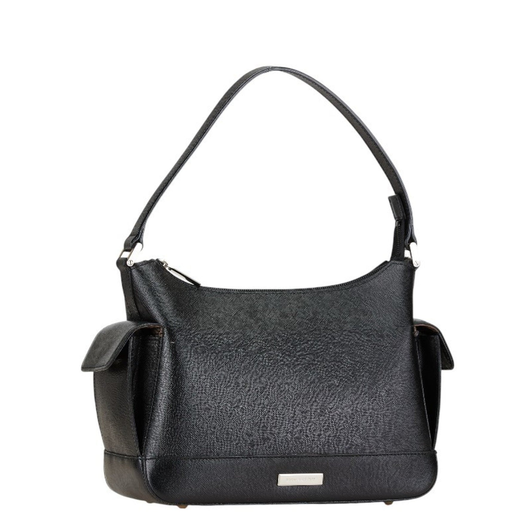 Burberry Nova Check Plate Bag Leather