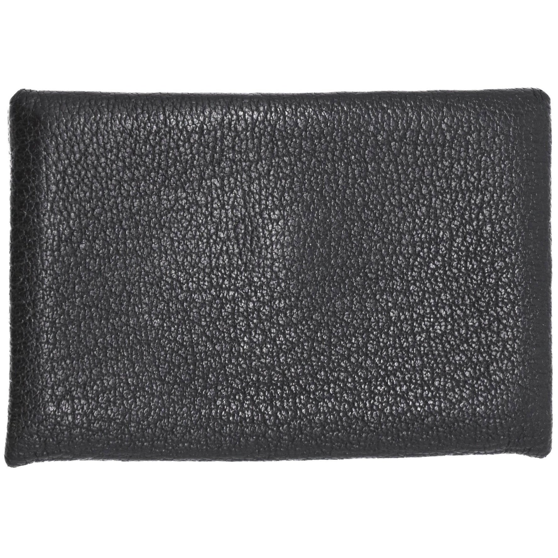 HERMES CALVI Men's Wallet/Coin Case, Epson Black Leather, #D Chevre Myzore