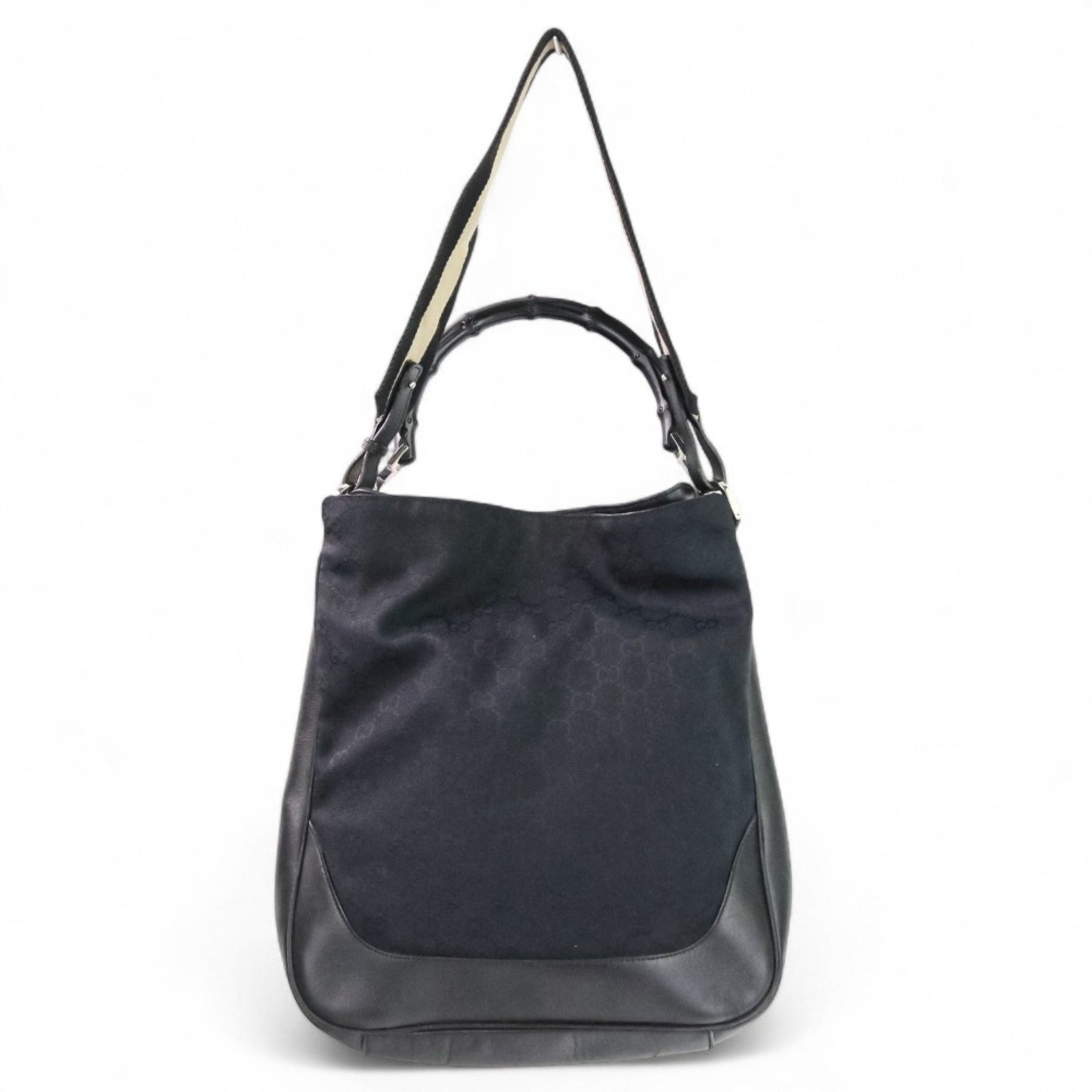 GUCCI Bamboo GG Canvas Handbag/One-Shoulder Bag 4058