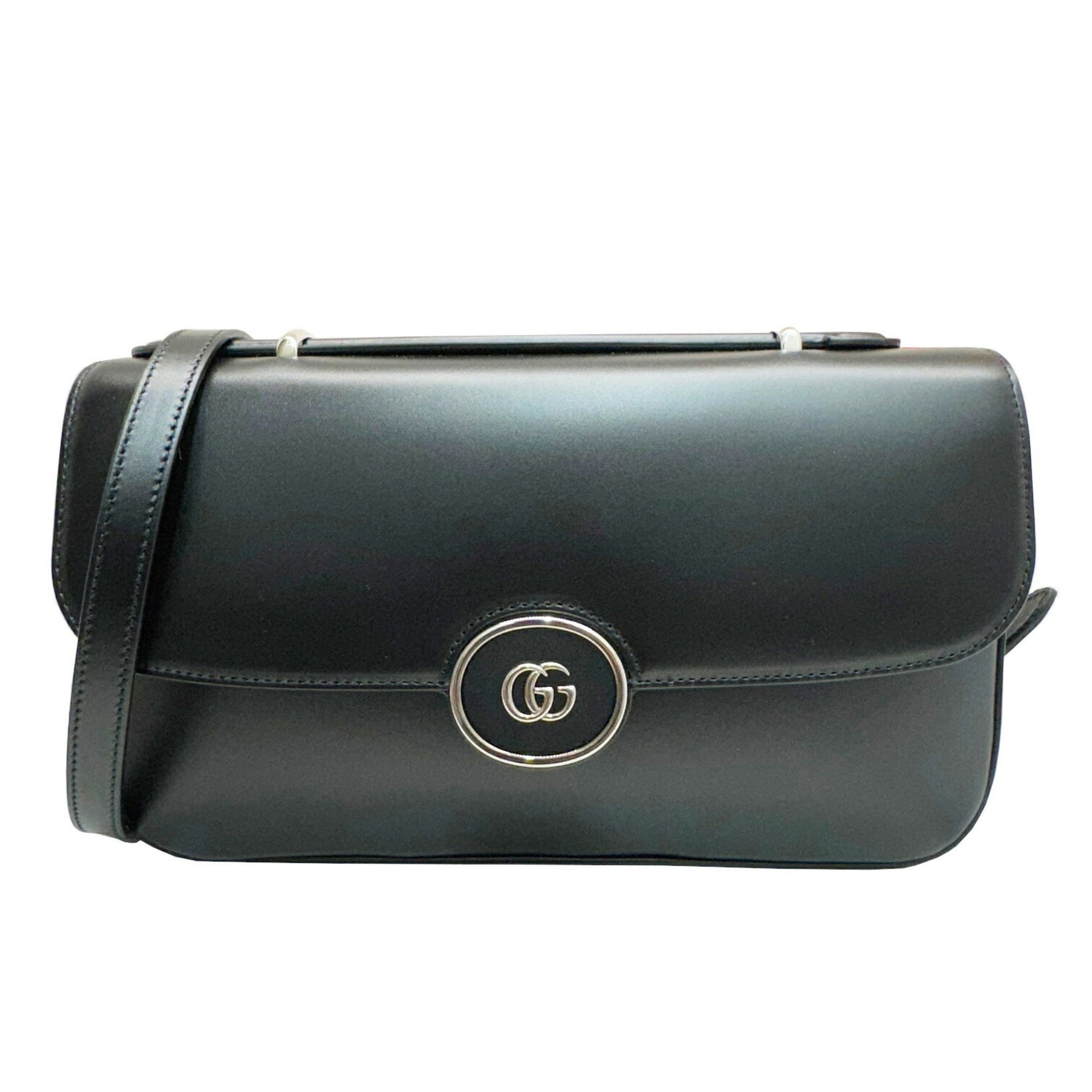 GUCCI PETITE GG Handbag Shoulder Bag Leather