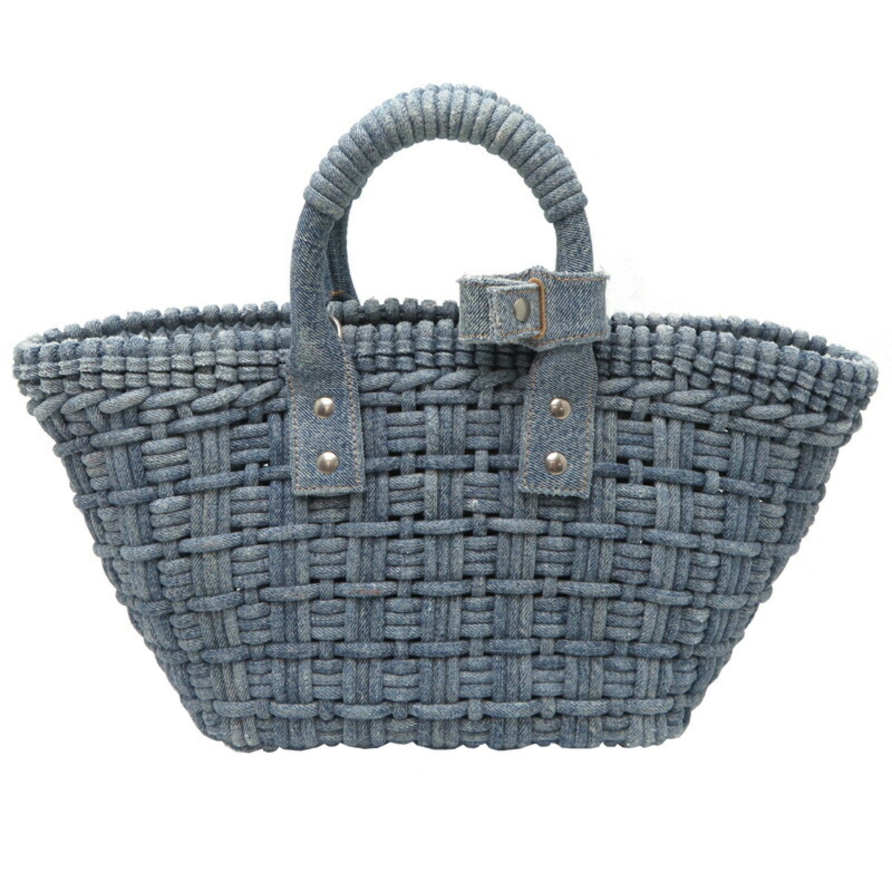 Balenciaga Bistro Basket Women's Handbag Denim Blue