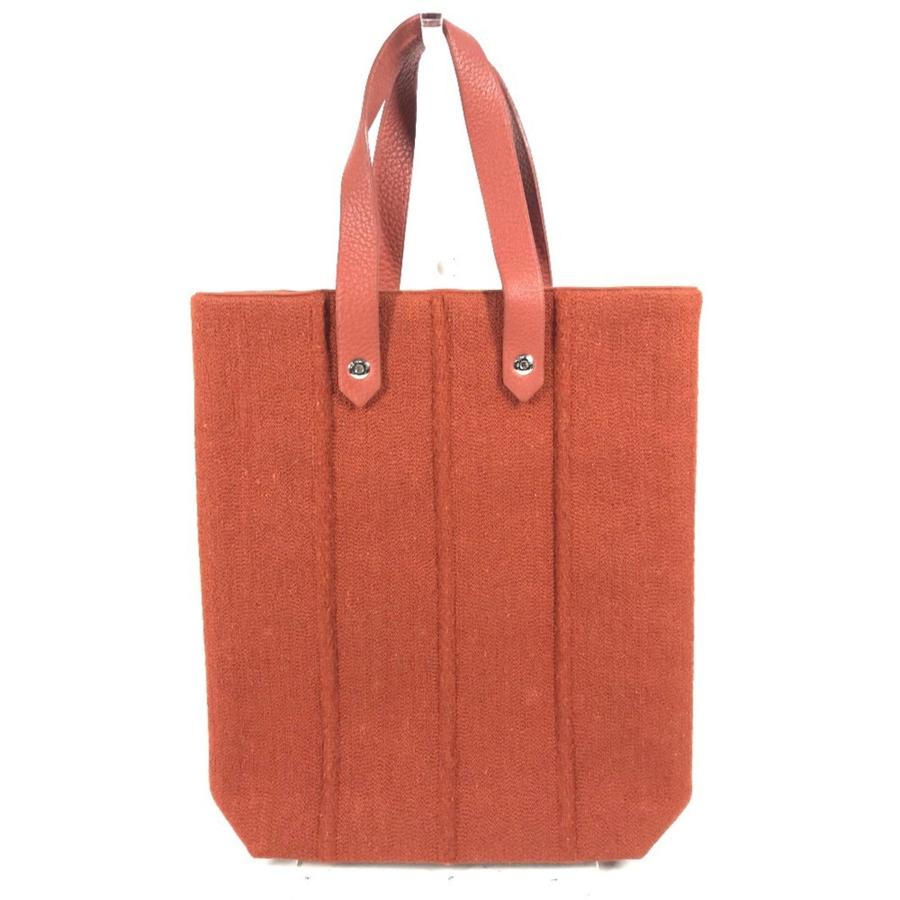 HERMES Amedaba PM Tote Bag Mini Handbag Wool Leather