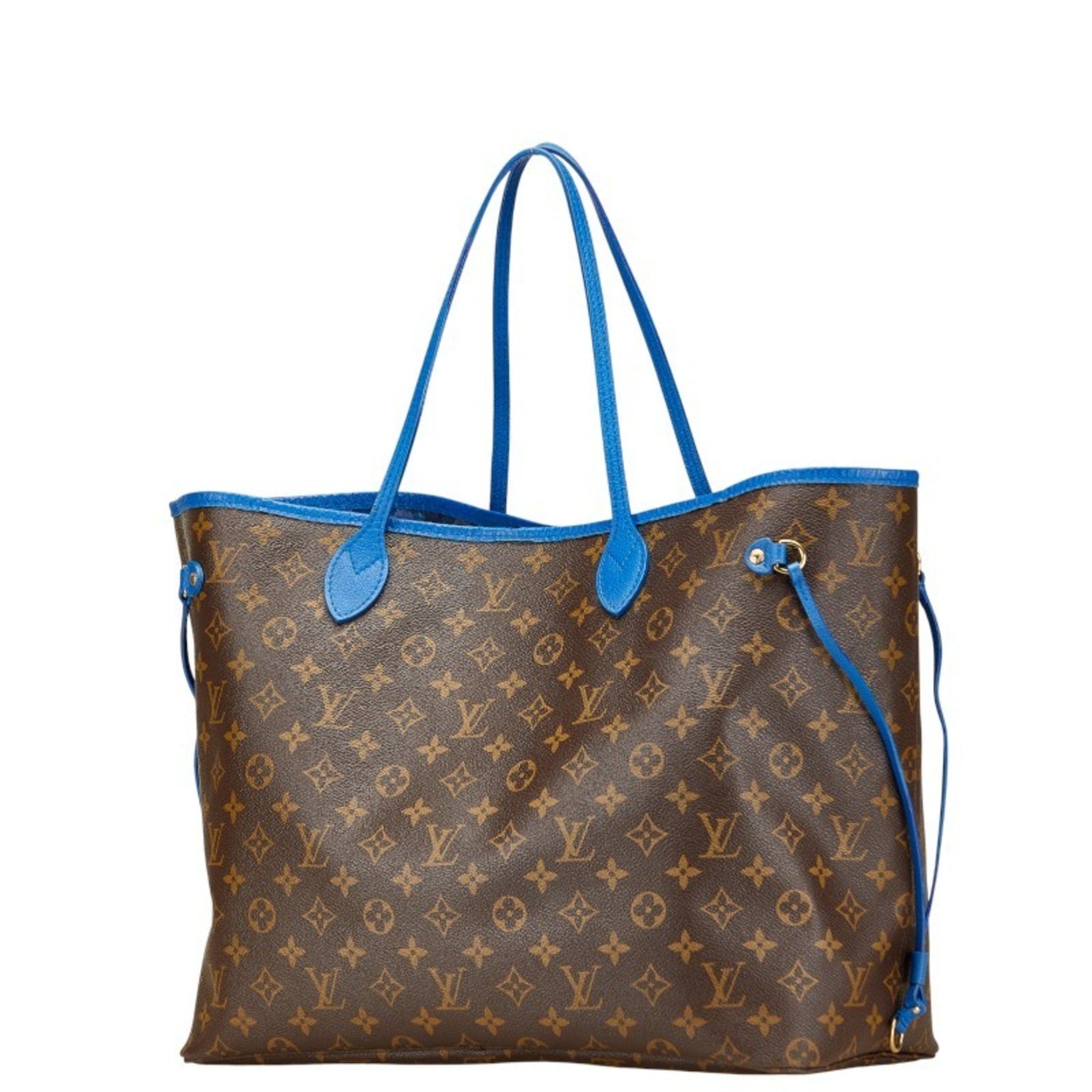 Louis Vuitton Monogram Tote Bag Blue,Brown,Monogram