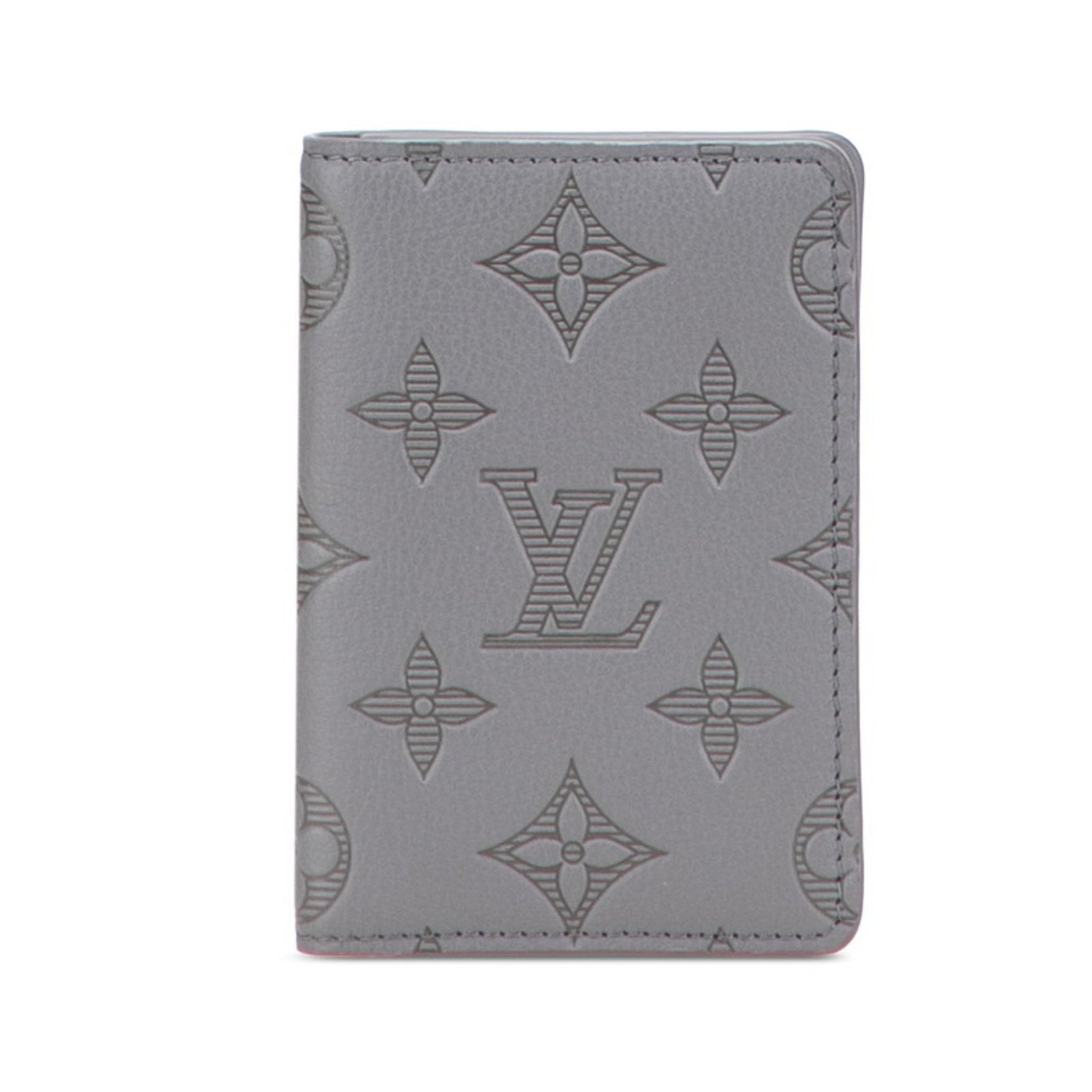 Louis Vuitton Monogram Shadow Organizer de Poche Card Case in Green Anthracite Leather
