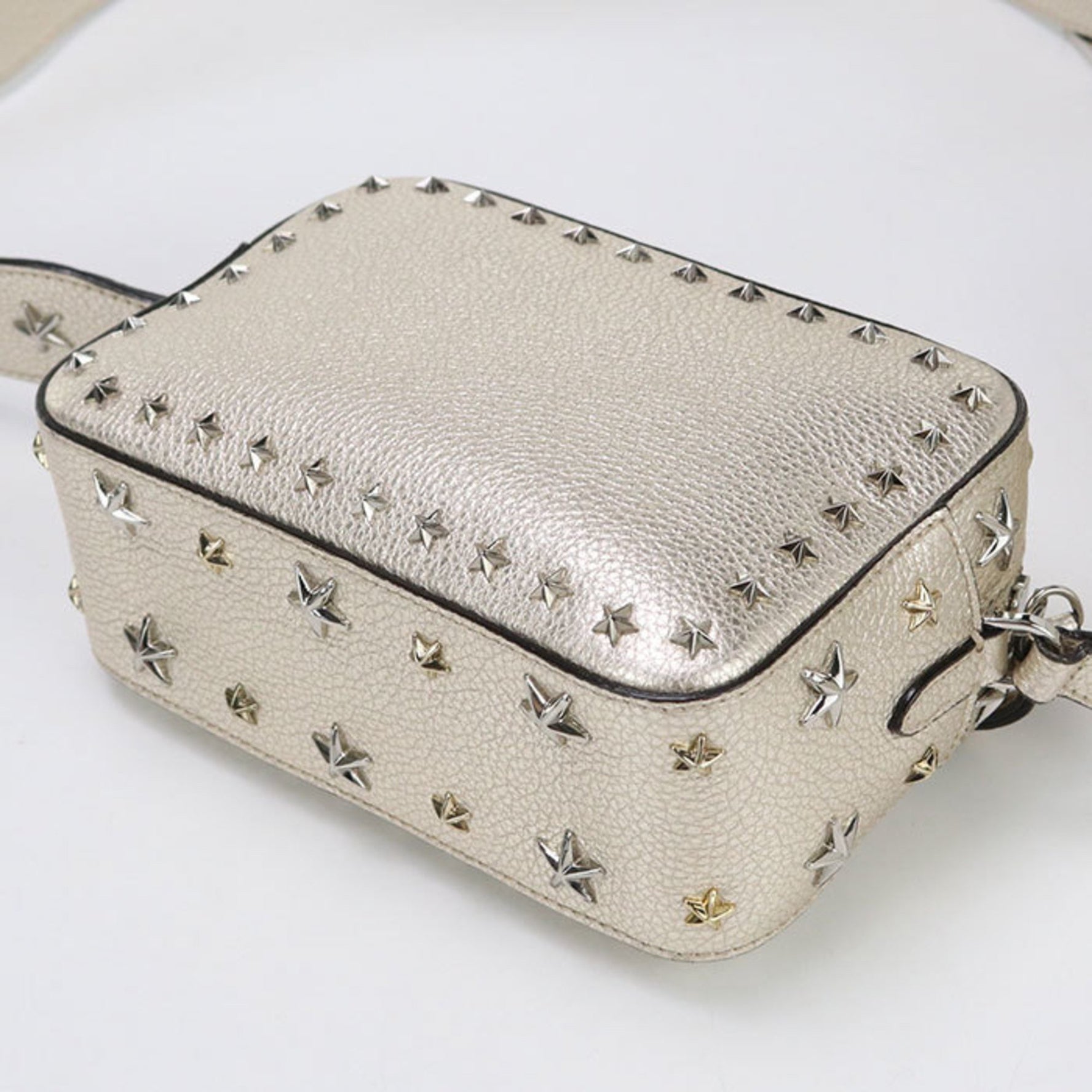 JIMMY CHOO Studded Crossbody Shoulder Bag, Gold