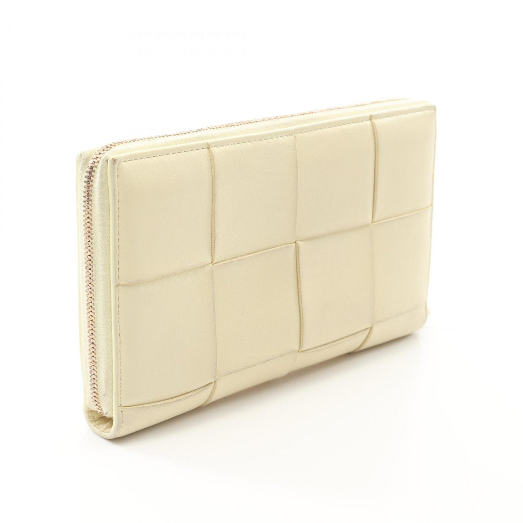 Bottega Veneta Cassette Maxi Intrecciato Zip-Around Wallet, Leather