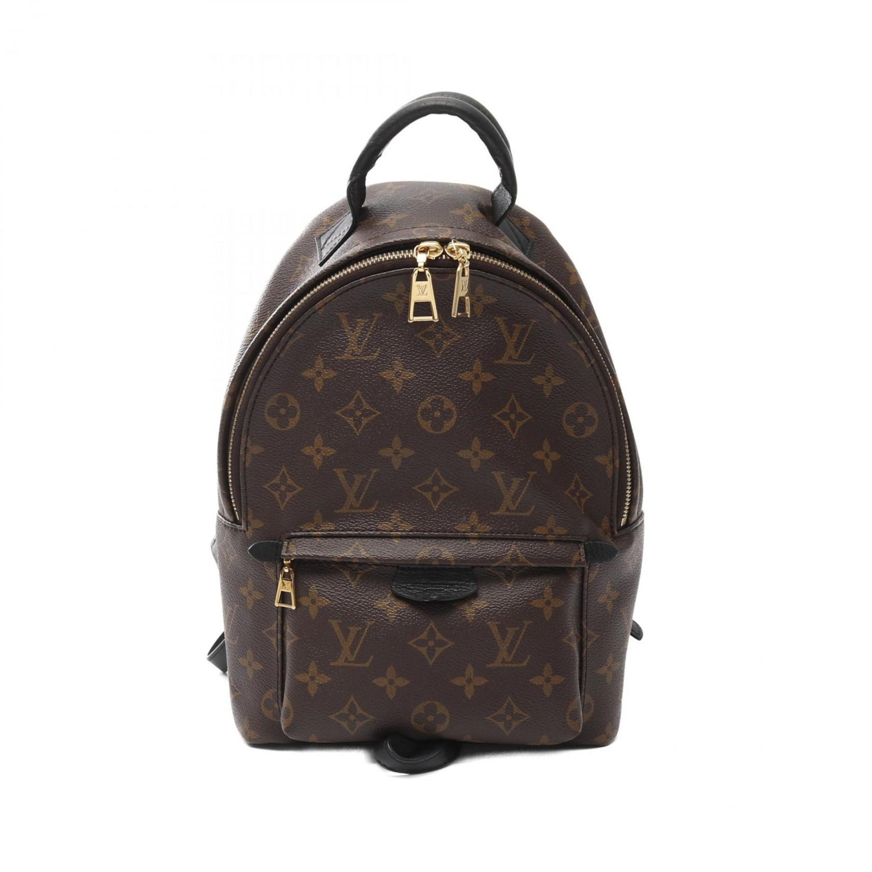 Louis Vuitton Palm Springs Backpack PM Rucksack Coated Canvas Leather Monogram Brown Black