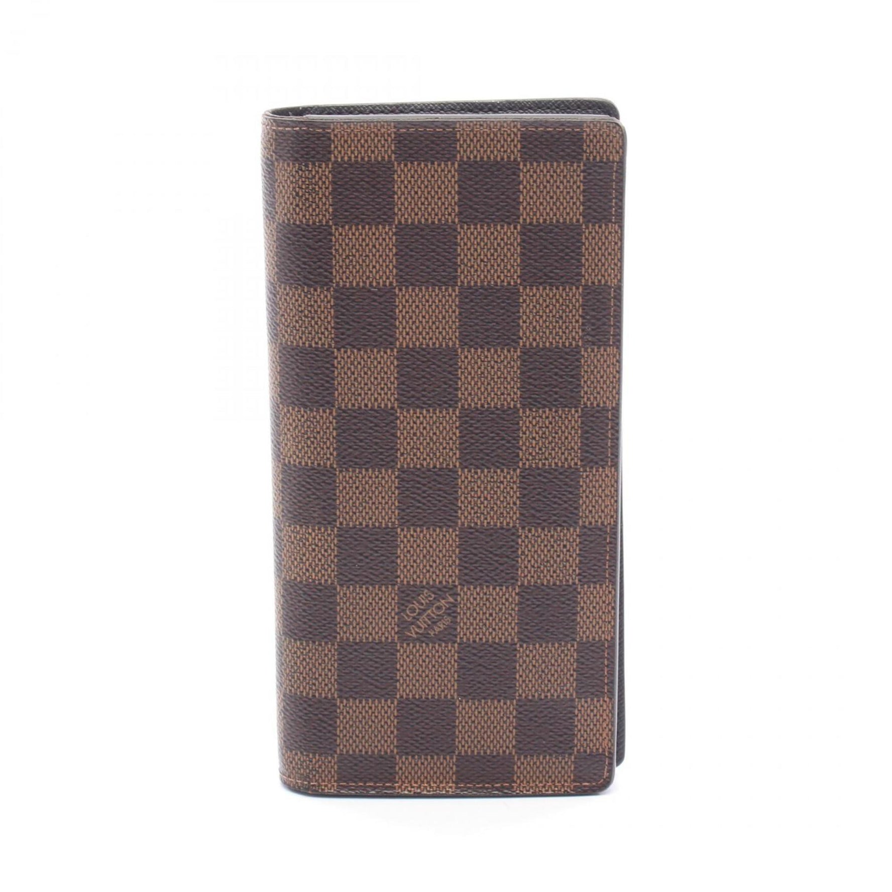 Louis Vuitton Portefeuille Brazza Bifold Long Wallet, Coated Canvas, Damier Leather, Brown