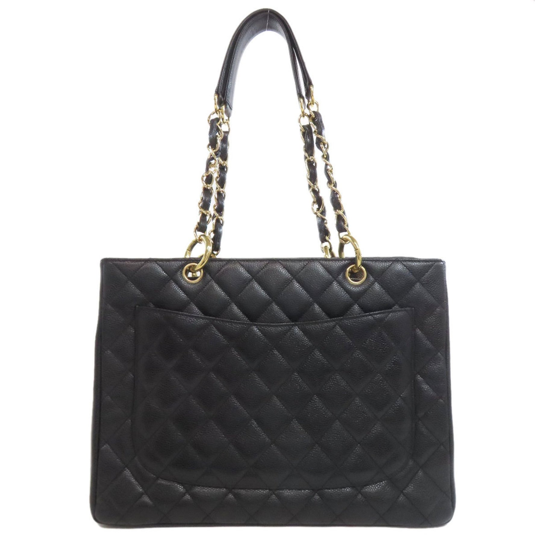 Chanel GTS Chain Tote Bag with Coco Mark and Gold Hardware, Grained Calfskin
