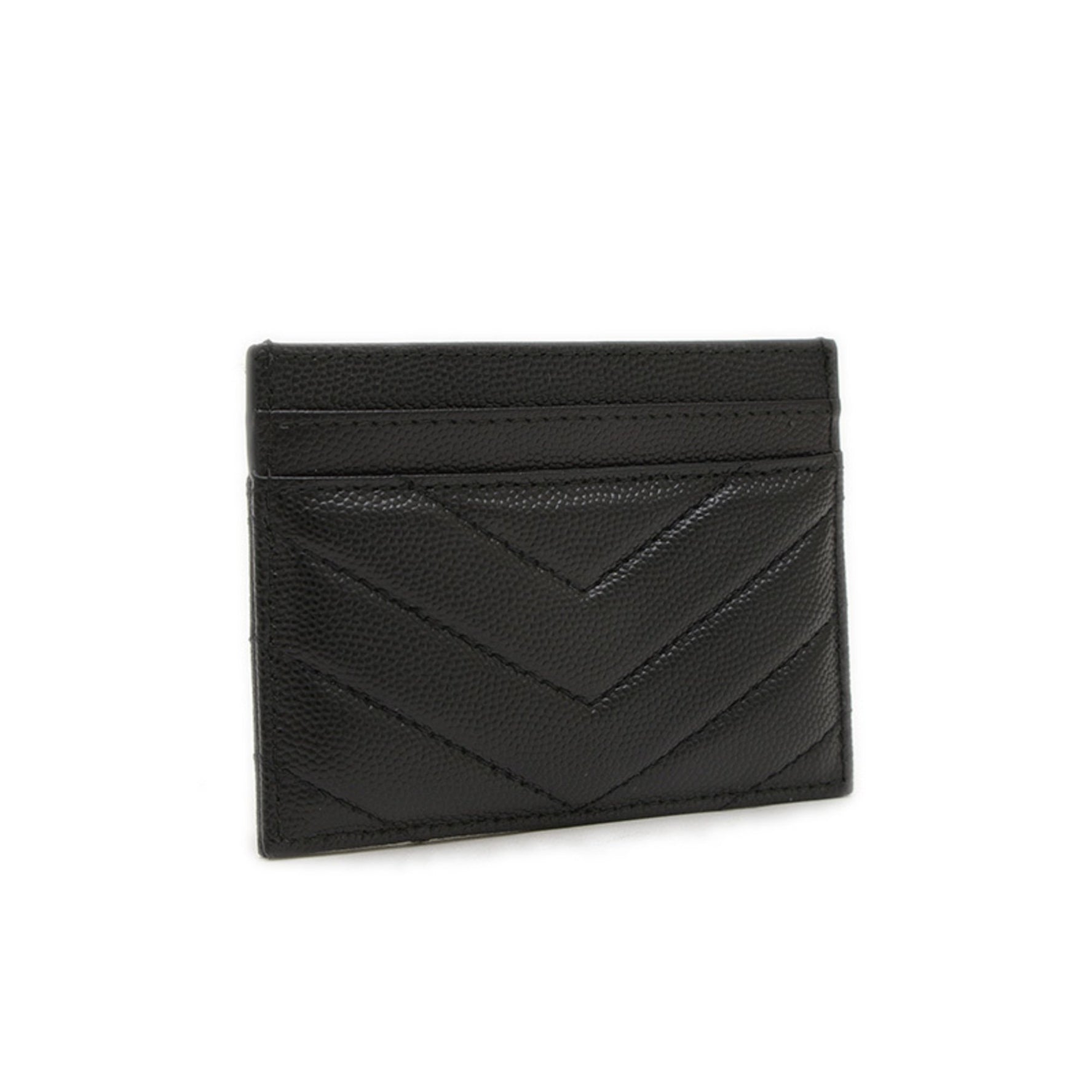 Saint Laurent Paris Business Card Holder/Card Case Leather Black BP