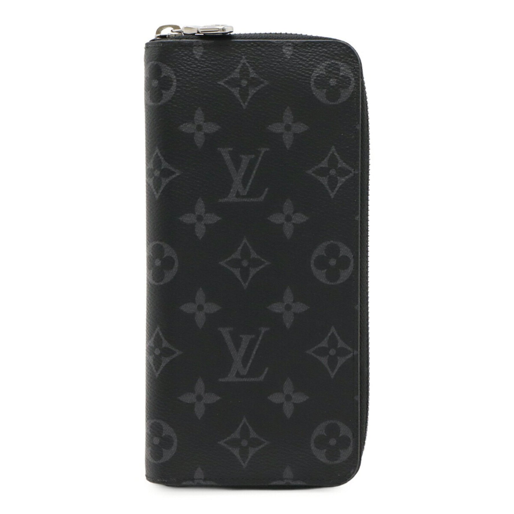 Louis Vuitton Monogram Eclipse Zippy Wallet Vertical Round Long