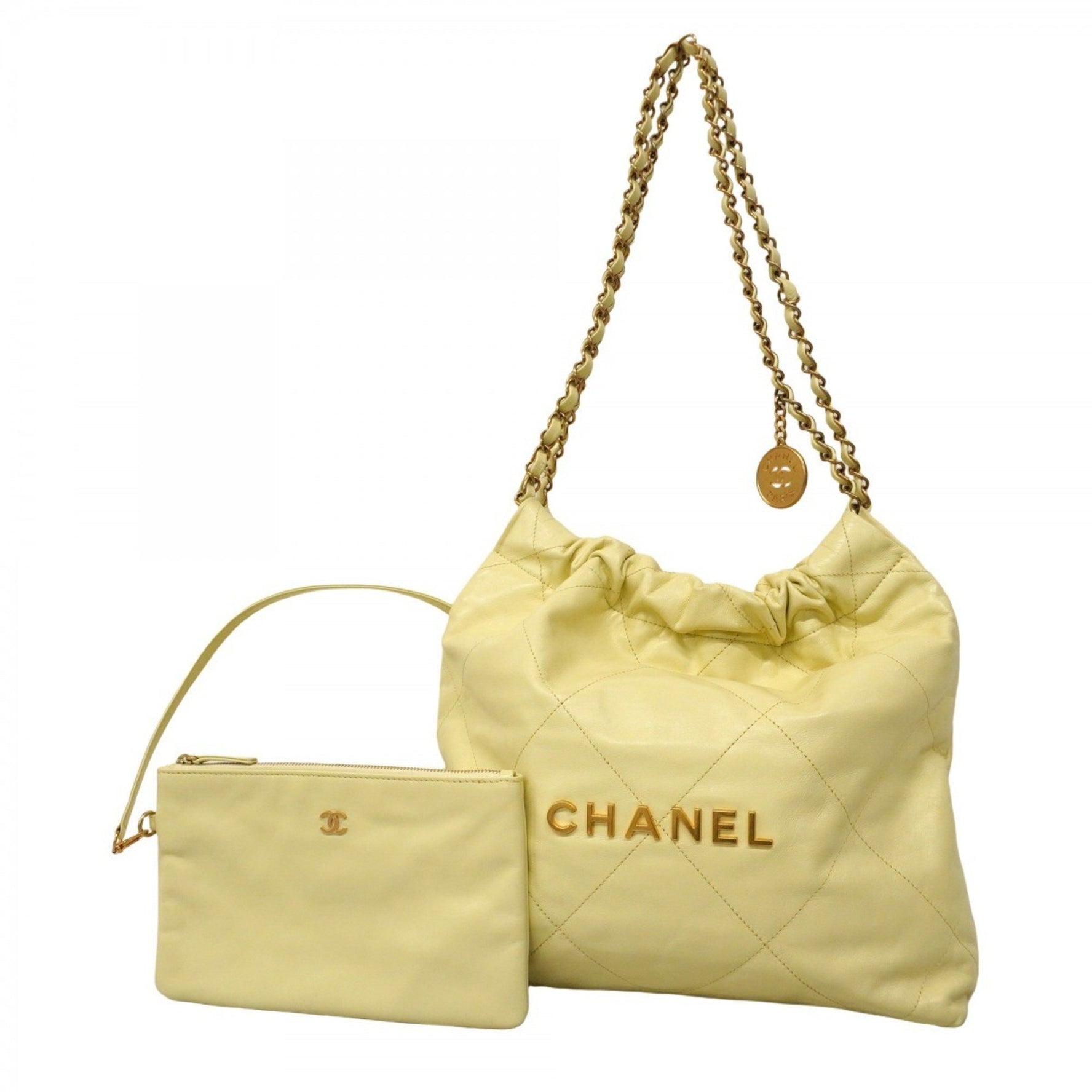 Chanel Shoulder Bag Chain 22 Calfskin