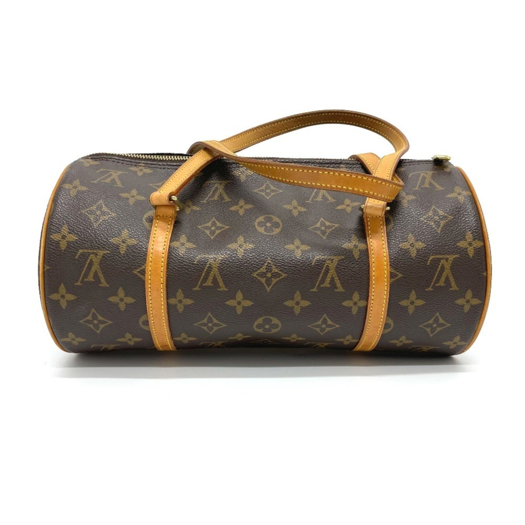 LOUIS VUITTON M51385 Monogram Papillon 30 Semi-Shoulder Bag with Pouch, Canvas, Women's, Brown