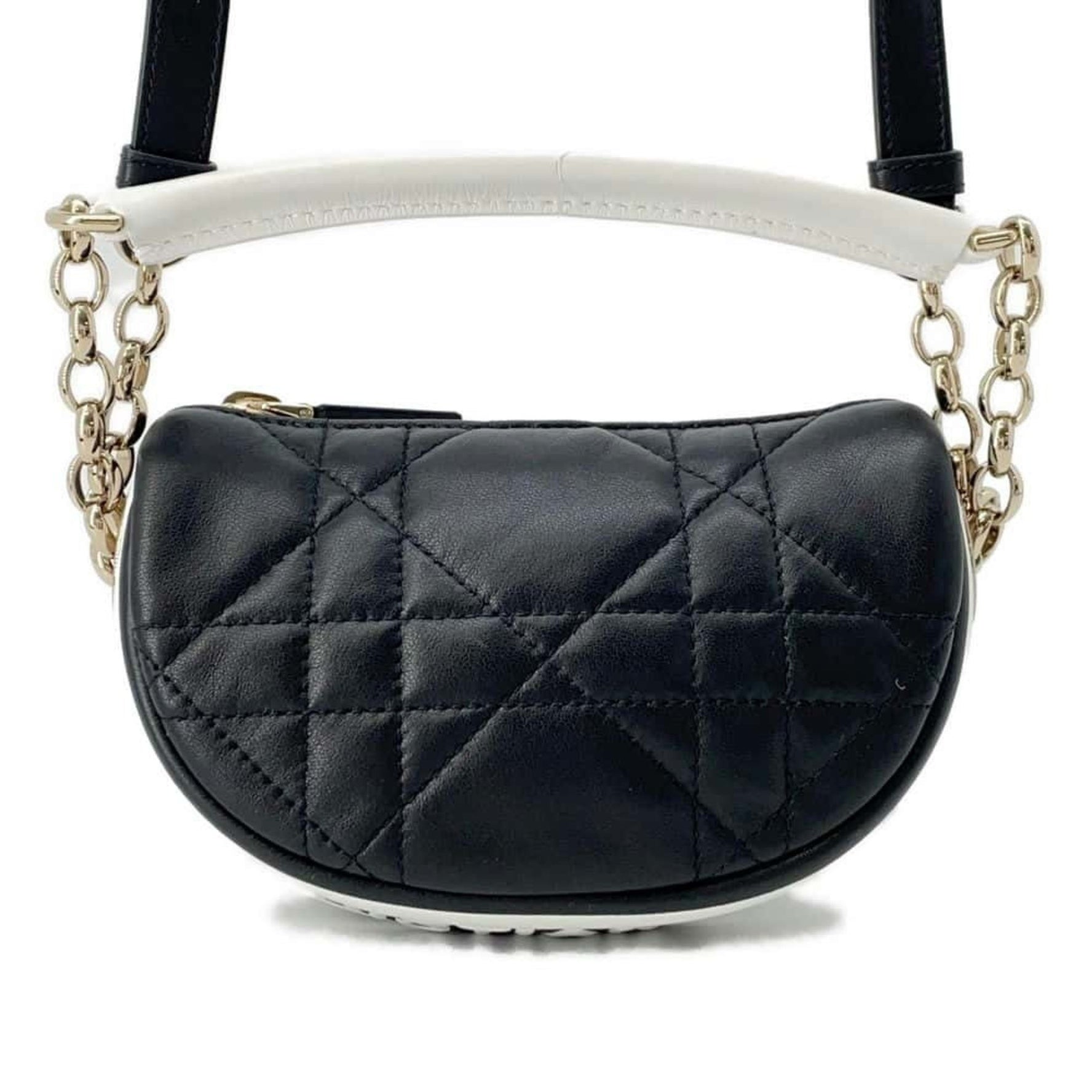 Christian Dior Handbag Vibe Micro Shoulder Bag Black White