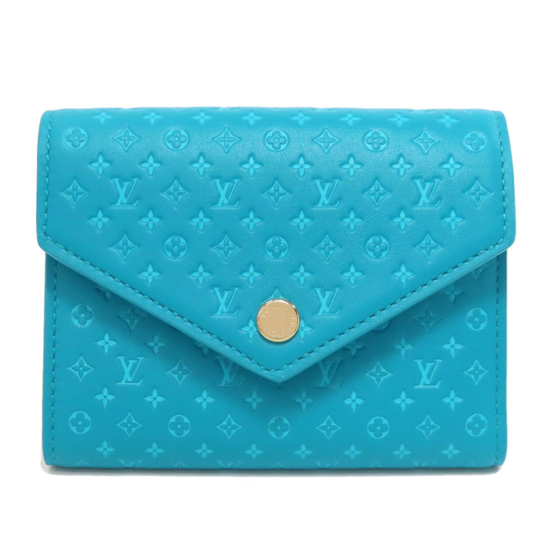 Louis Vuitton M82314 Portefeuille Victorine Bi-fold Wallet Leather Nanogram Women's LOUIS VUITTON