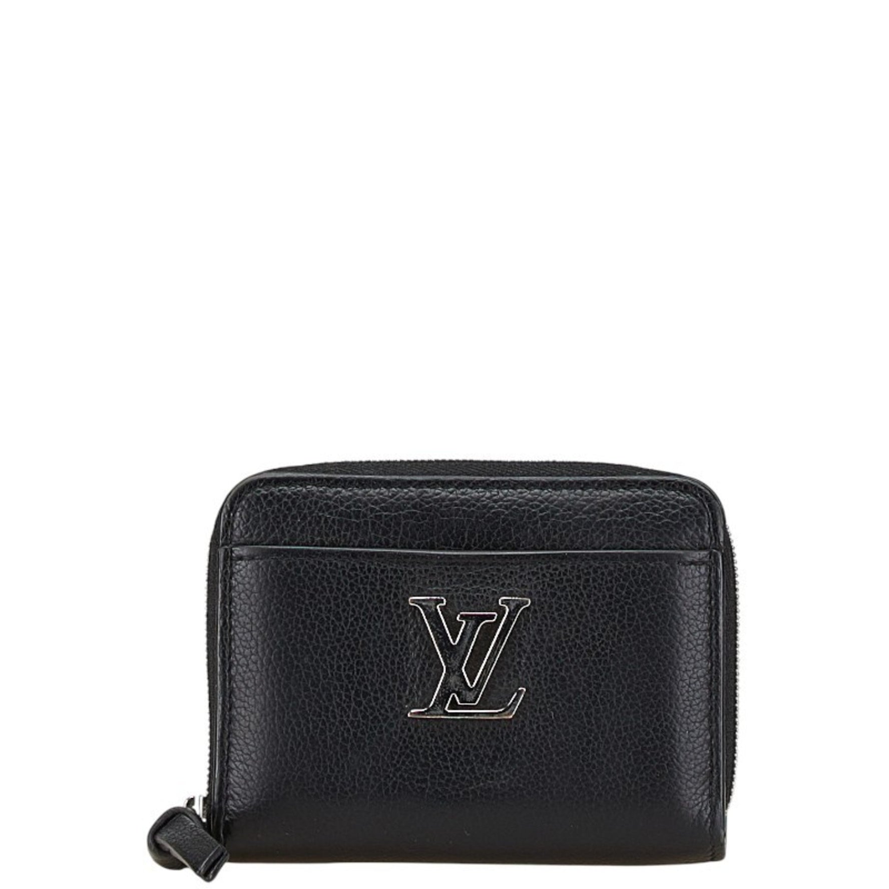 Louis Vuitton Zippy Coin Purse LockMe Case Noir Black Leather