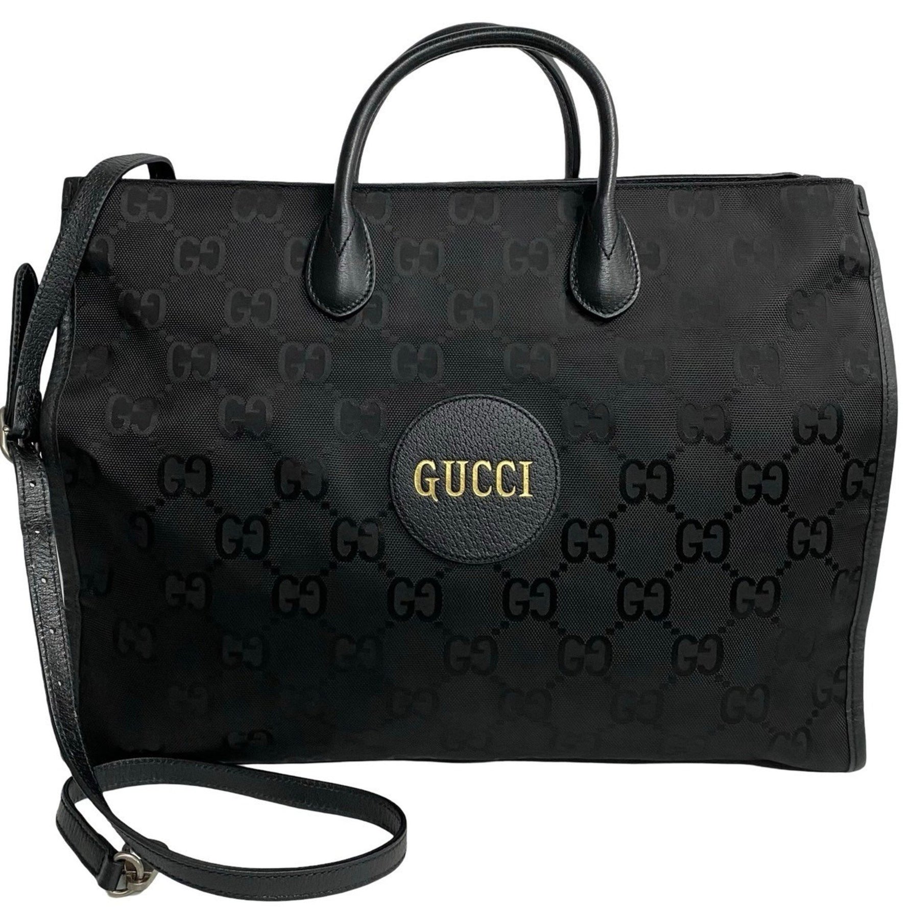 GUCCI Off the Grid GG Monogram Leather Canvas Shoulder Bag, Handbag, Tote