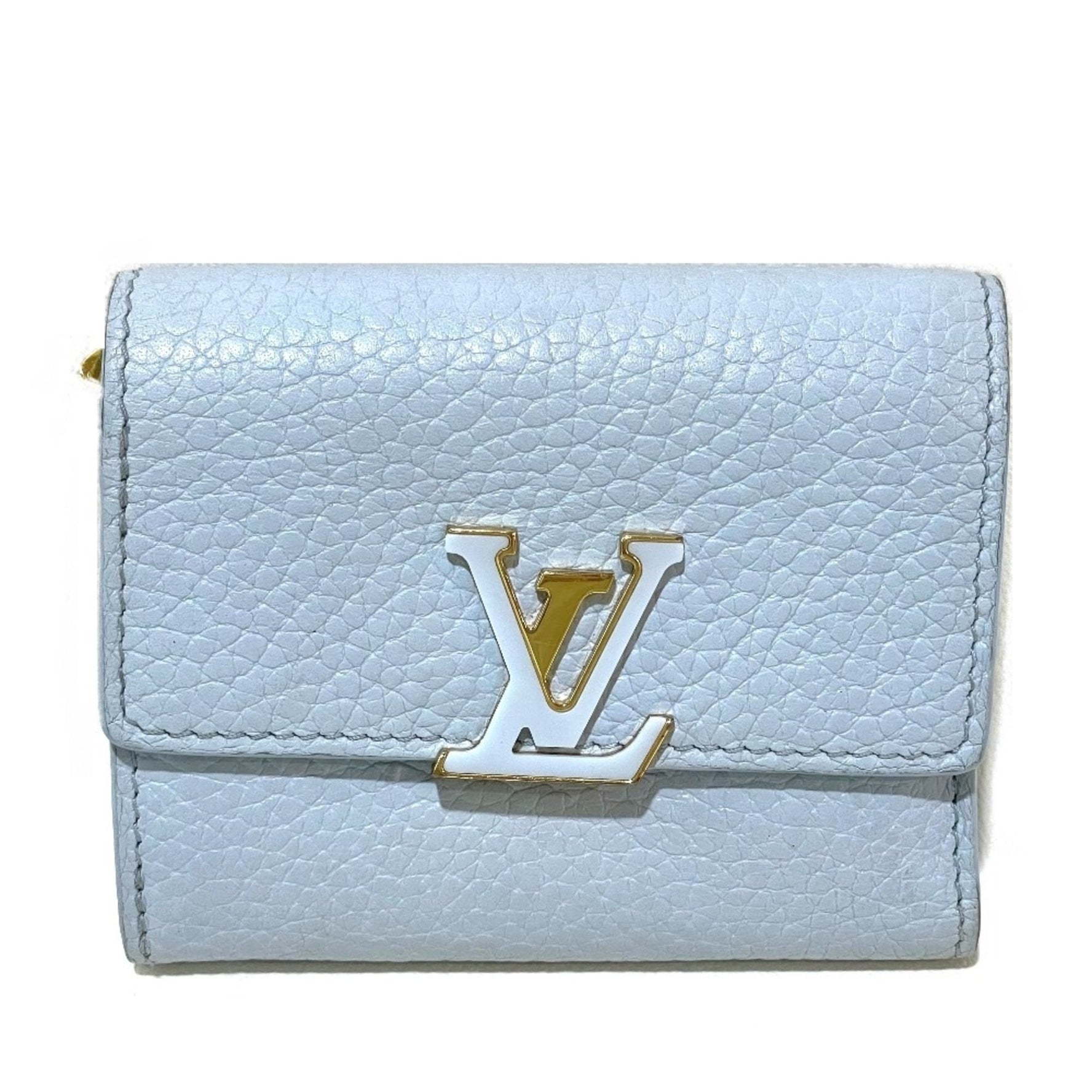 Louis Vuitton Japan-exclusive Portefeuille Capucines XS Compact Tri-fold Wallet in Taurillon Leather, Olympus