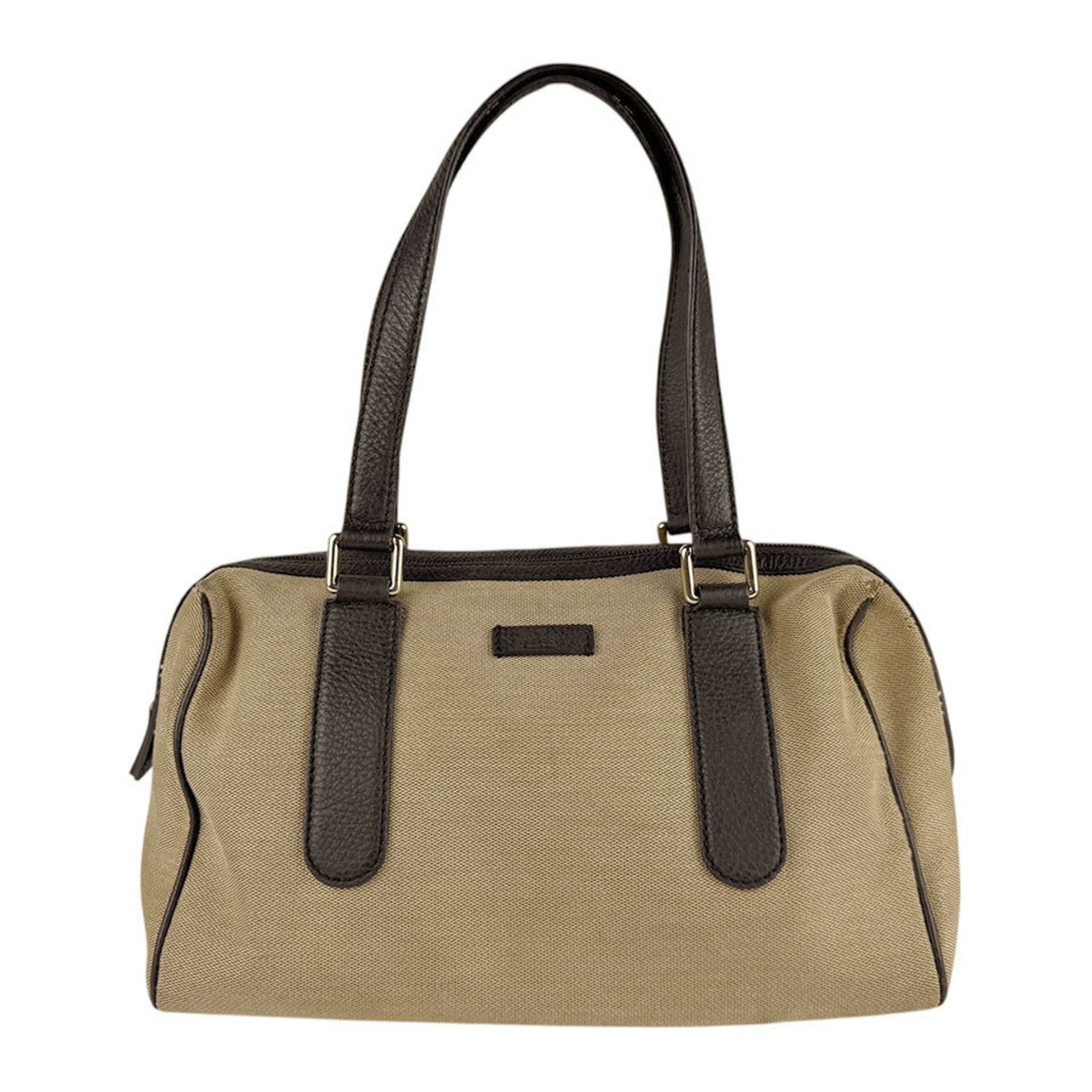 Gucci handbag in canvas and leather