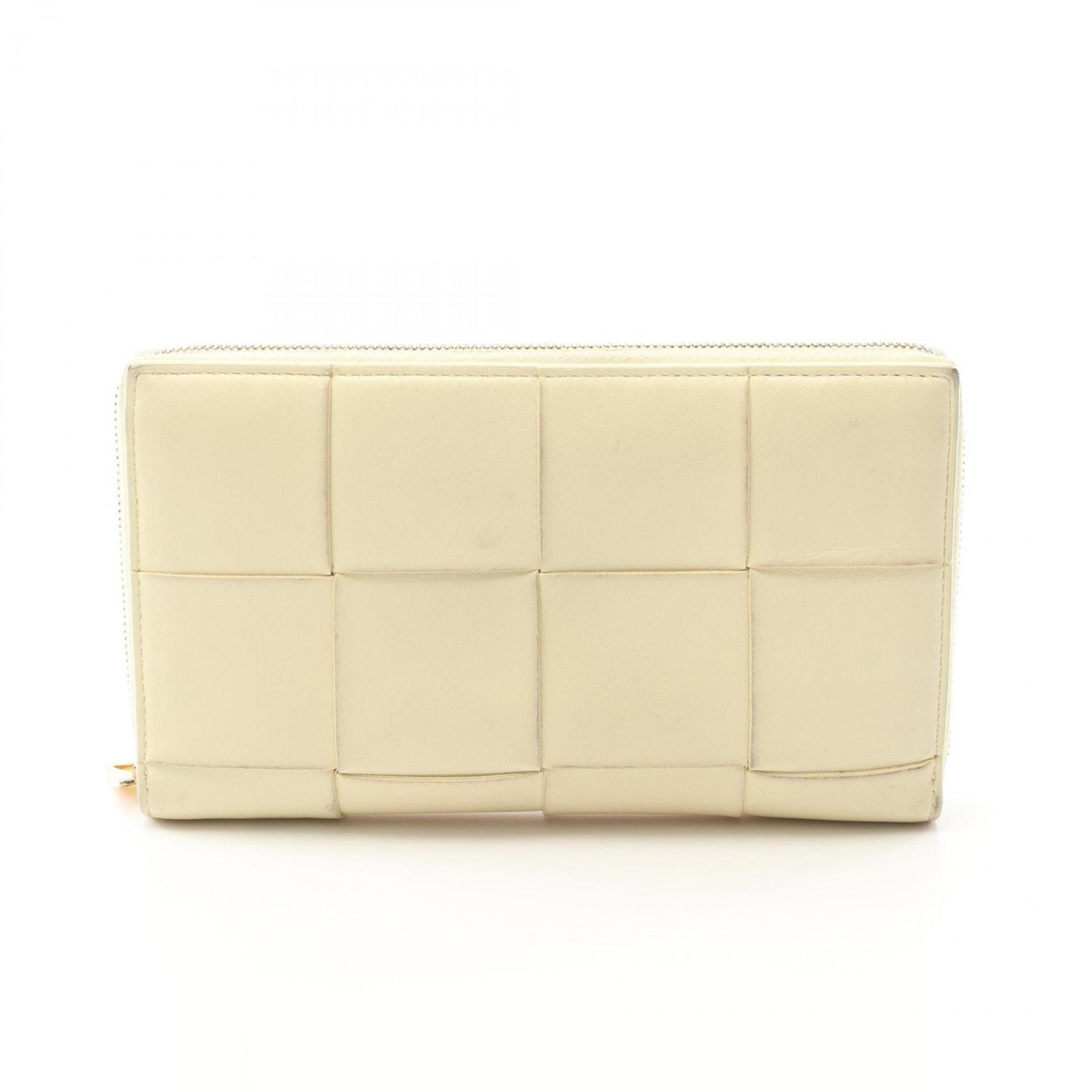 Bottega Veneta Cassette Maxi Intrecciato Zip-Around Wallet, Leather