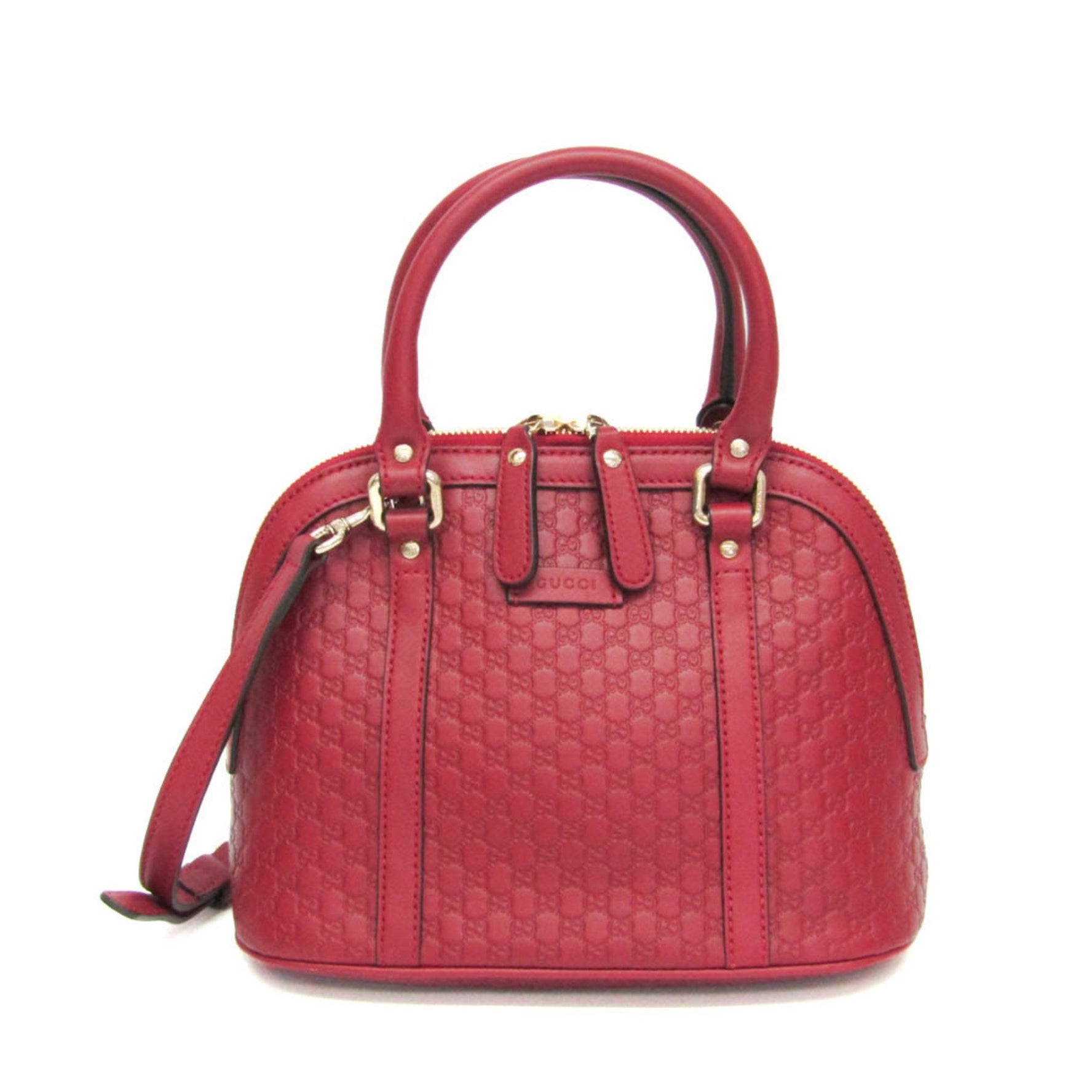 Gucci MicroGuccissima Leather Handbag,Shoulder Bag Red Color