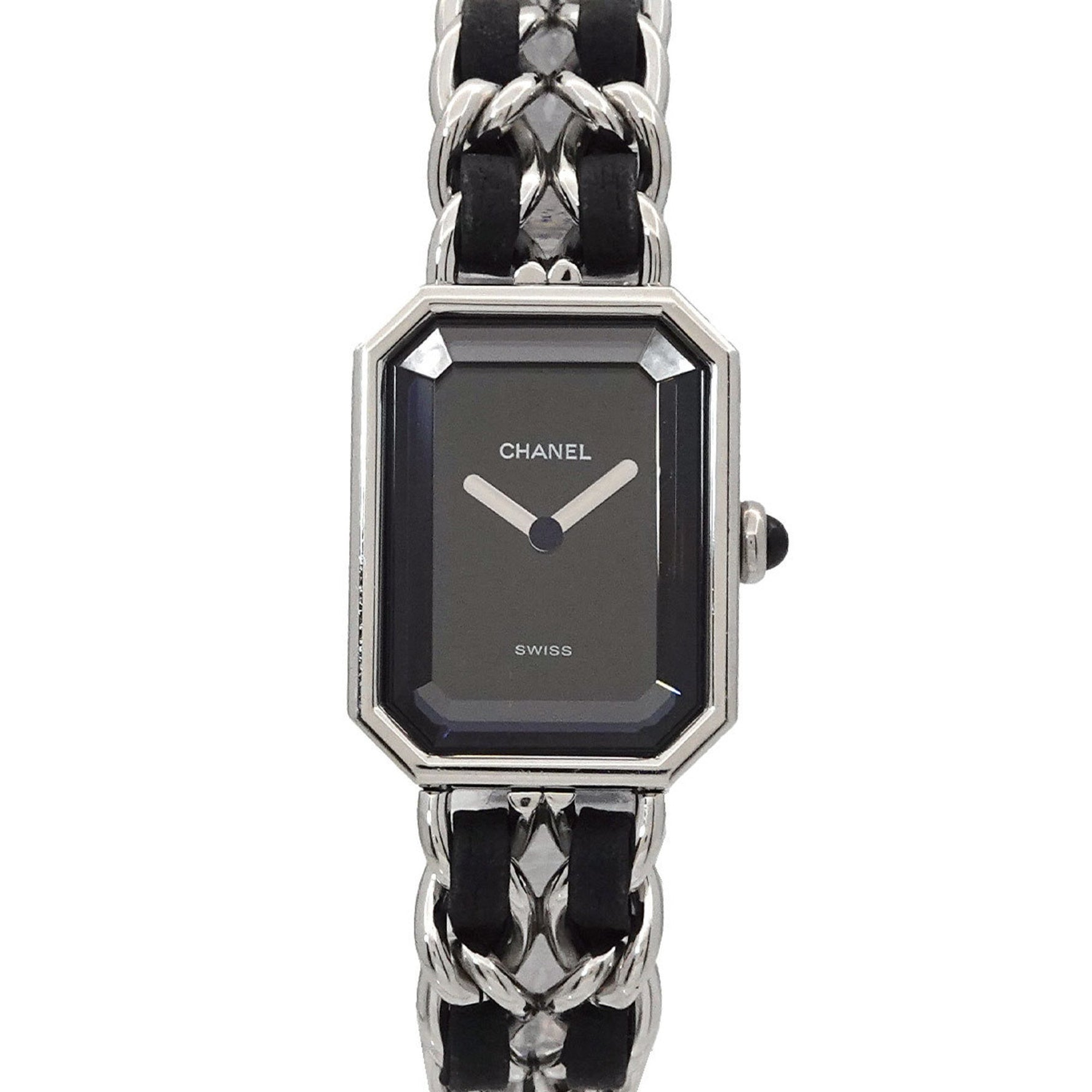 CHANEL Premiere Women's Watch, Size M, H0451, Black and Silver, Quartz Movement