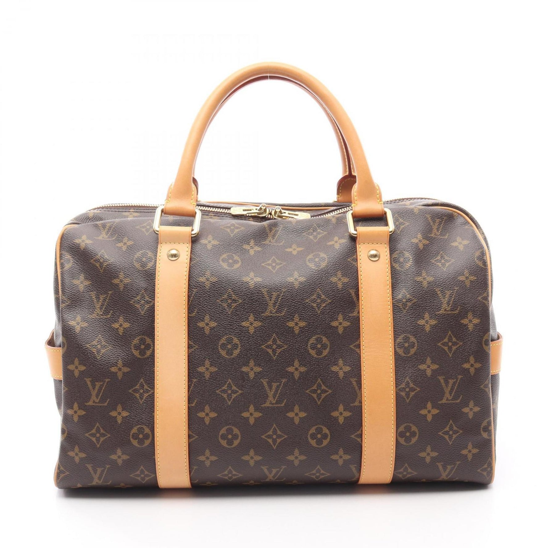 Louis Vuitton Carryall Boston Bag, Coated Canvas and Leather, Monogram, Men's