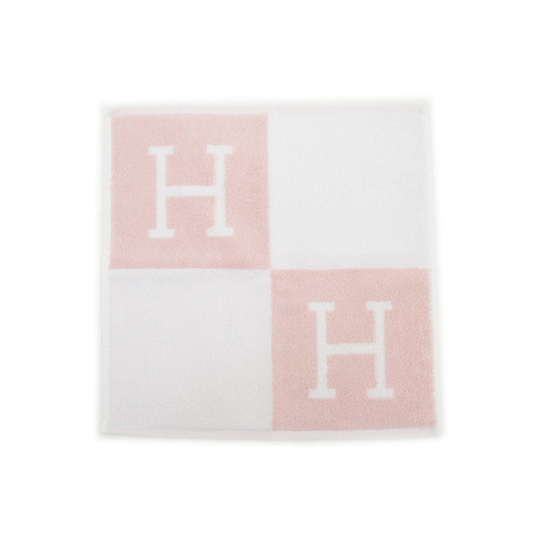 Hermes Hermès Carre Towel Avalon Hand Towel, Cotton, Pink