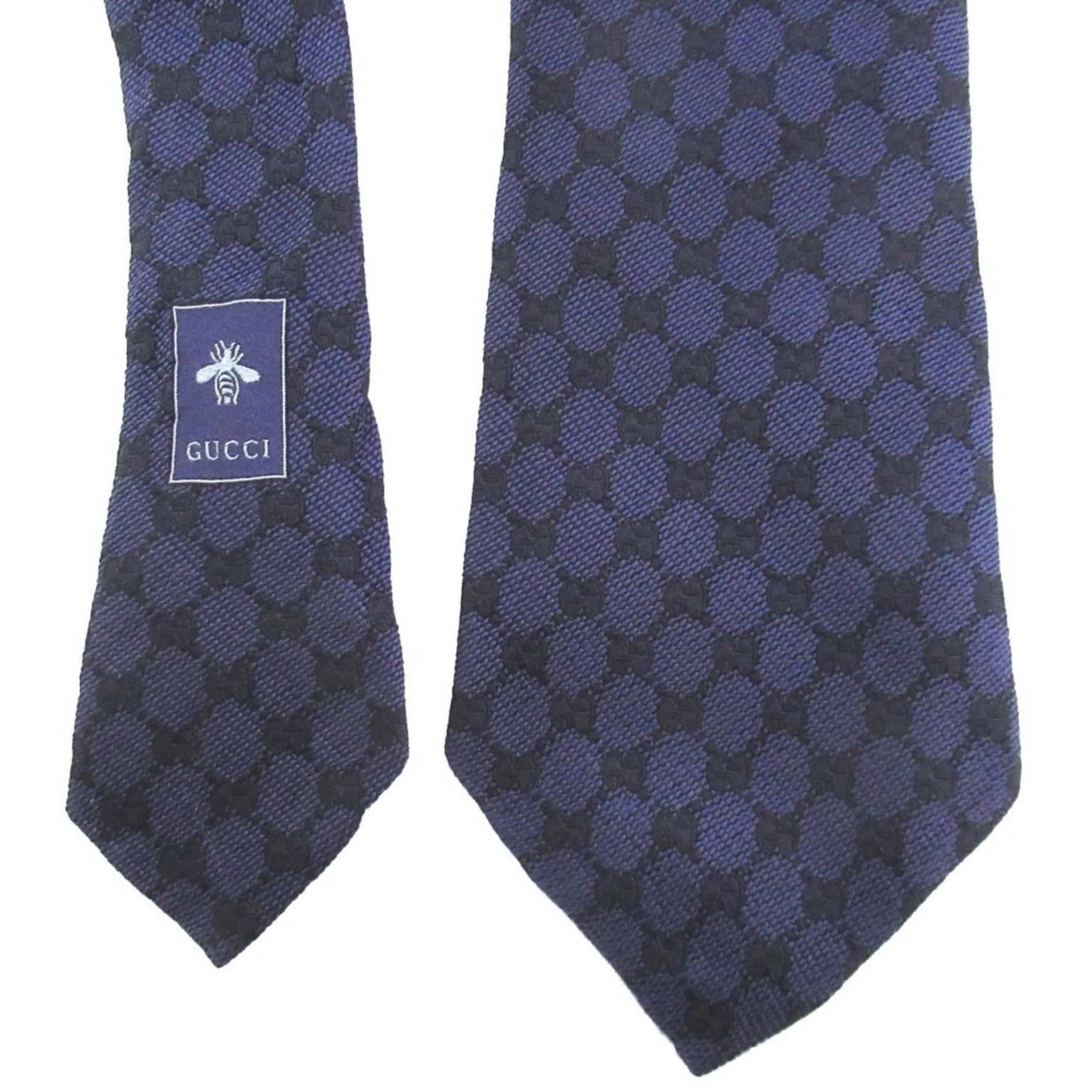 GUCCI 100% Silk GG Pattern Sherry Line Necktie