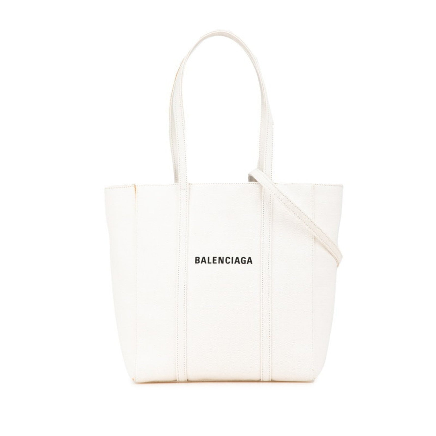 Balenciaga Everyday Tote Bag Shoulder White Canvas Women's BALENCIAGA