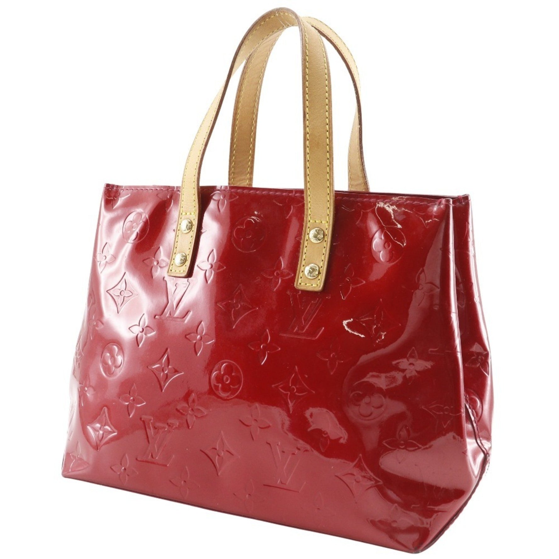 Louis Vuitton Lead PM Handbag Monogram Vernis Pomme d'Amour 2006 Red