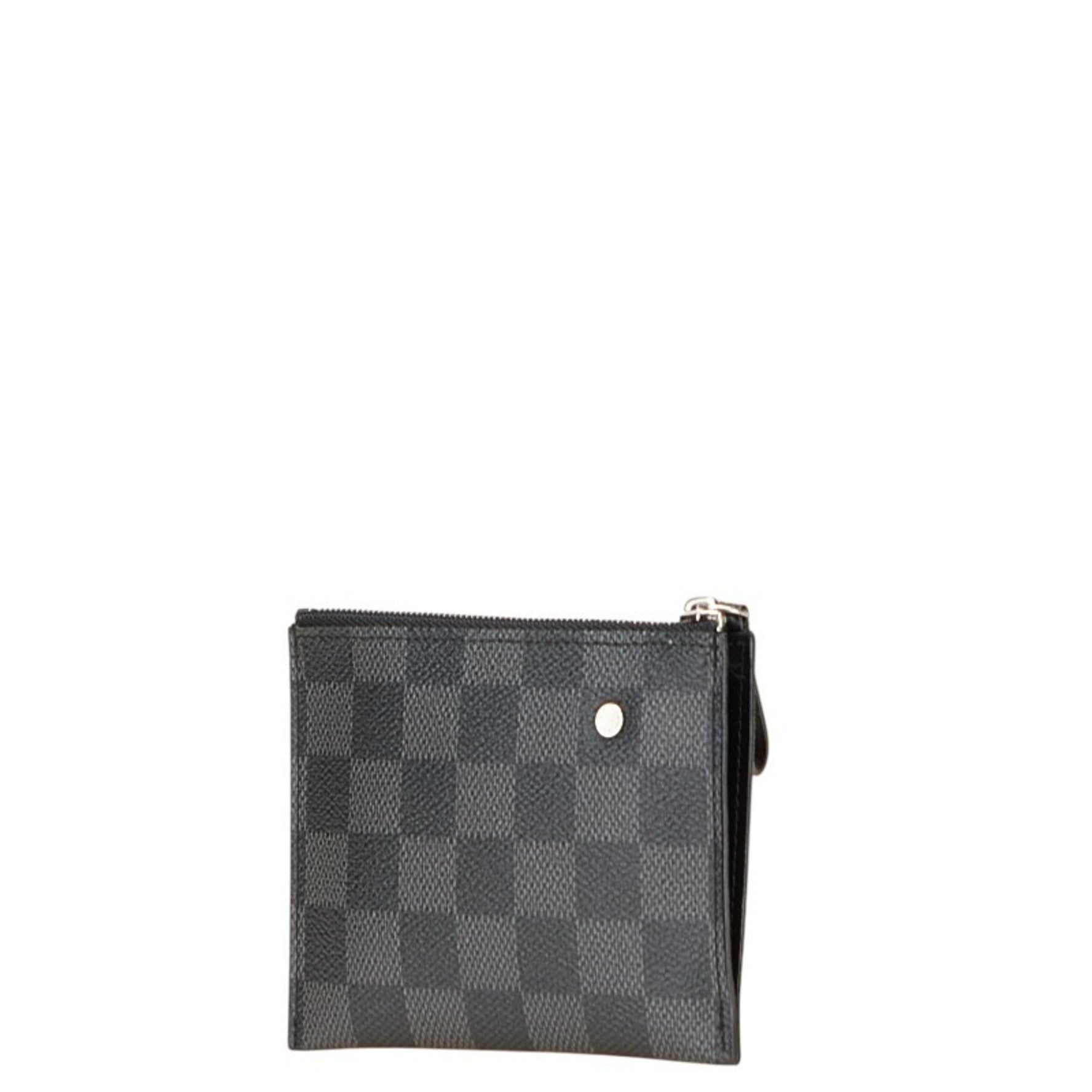 Louis Vuitton Damier Graphite Portefeuille Compact Modular Coin Purse PVC Leather