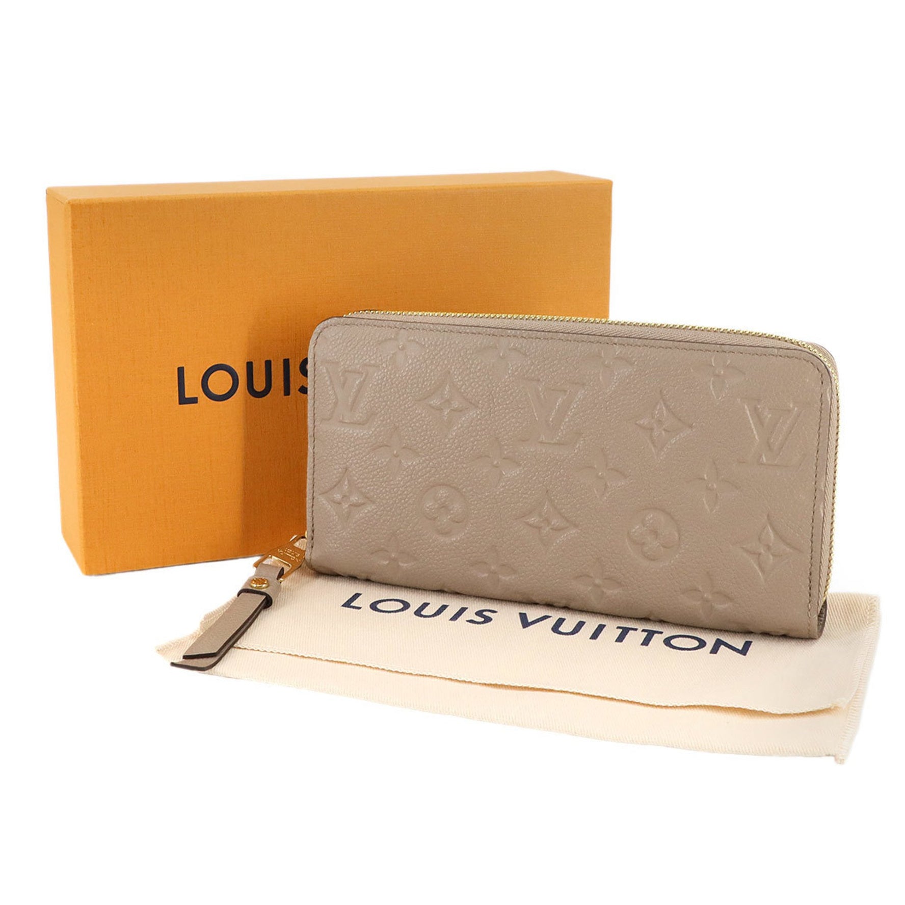 Louis Vuitton Monogram Empreinte Zippy Wallet, Round Long Leather