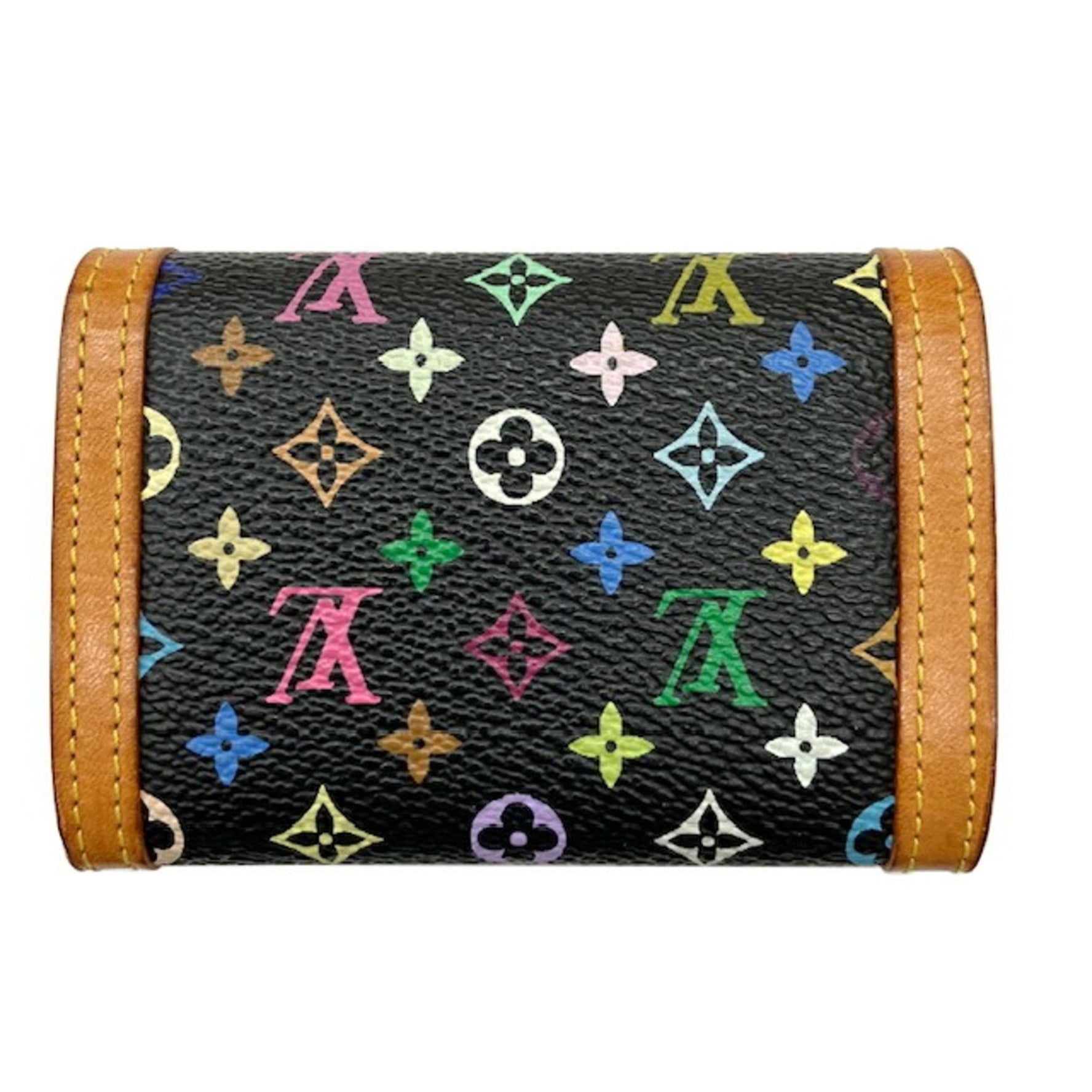 Louis Vuitton Portemonnaie Plat Monogram Multicolor Wallet/Coin Case Coin Purse