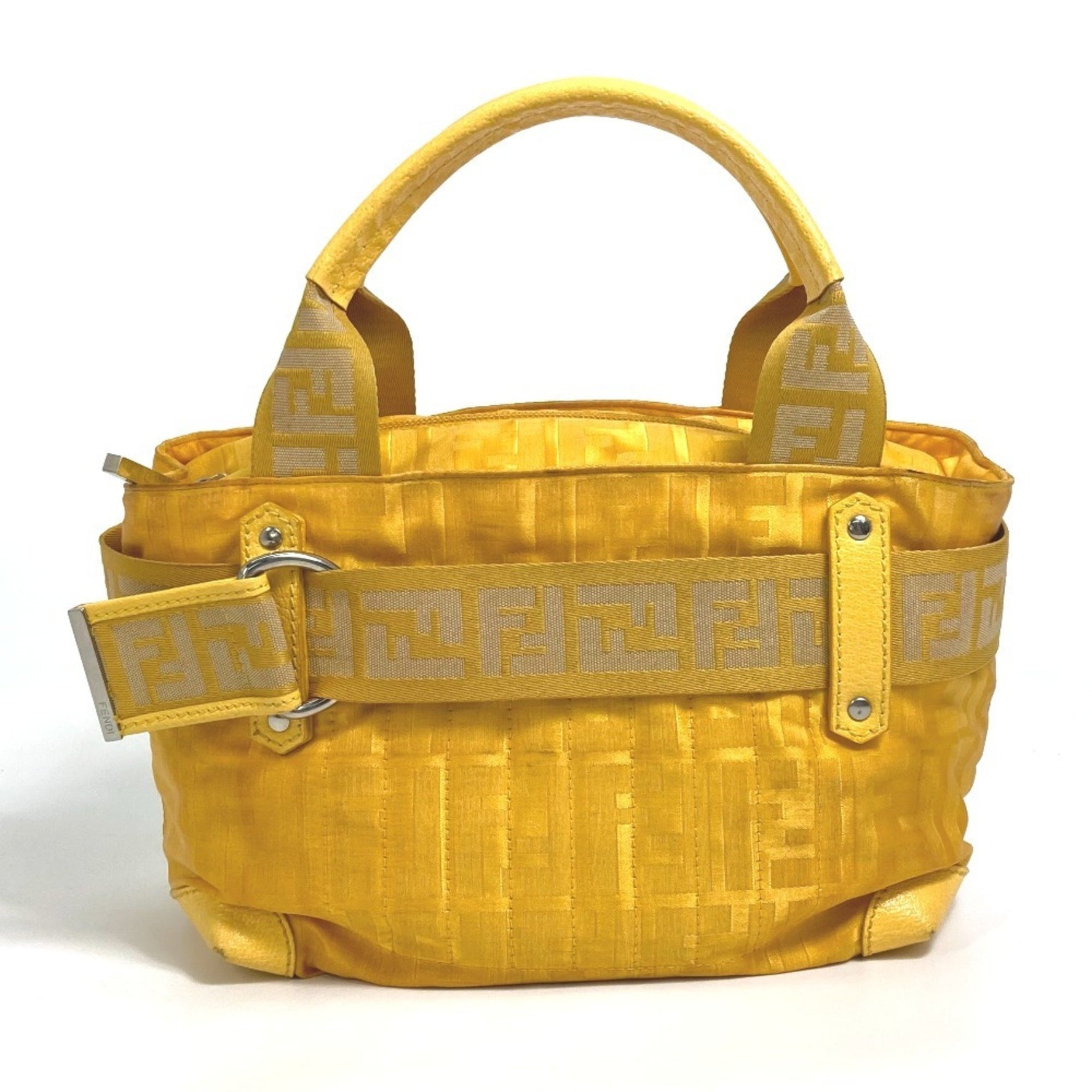 FENDI FF Zucca Nylon Handbag