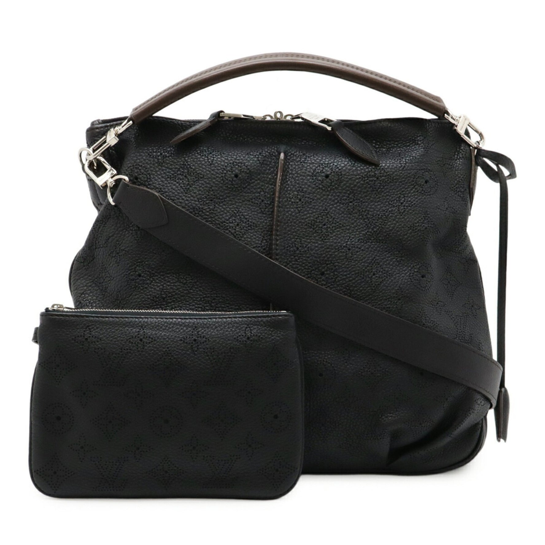 Louis Vuitton Mahina Selene PM Handbag/Shoulder Bag, Black