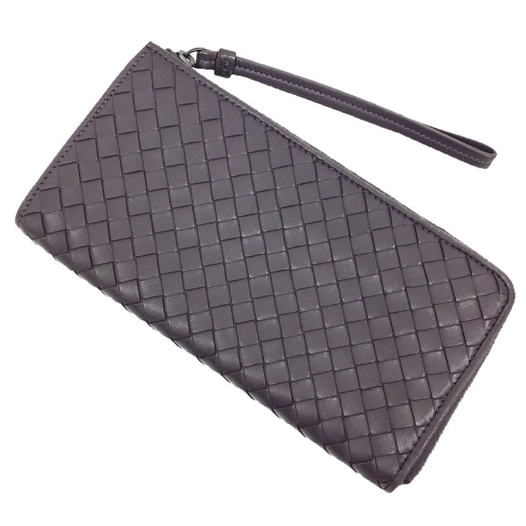 BOTTEGA VENETA Intrecciato L-shaped long wallet Leather