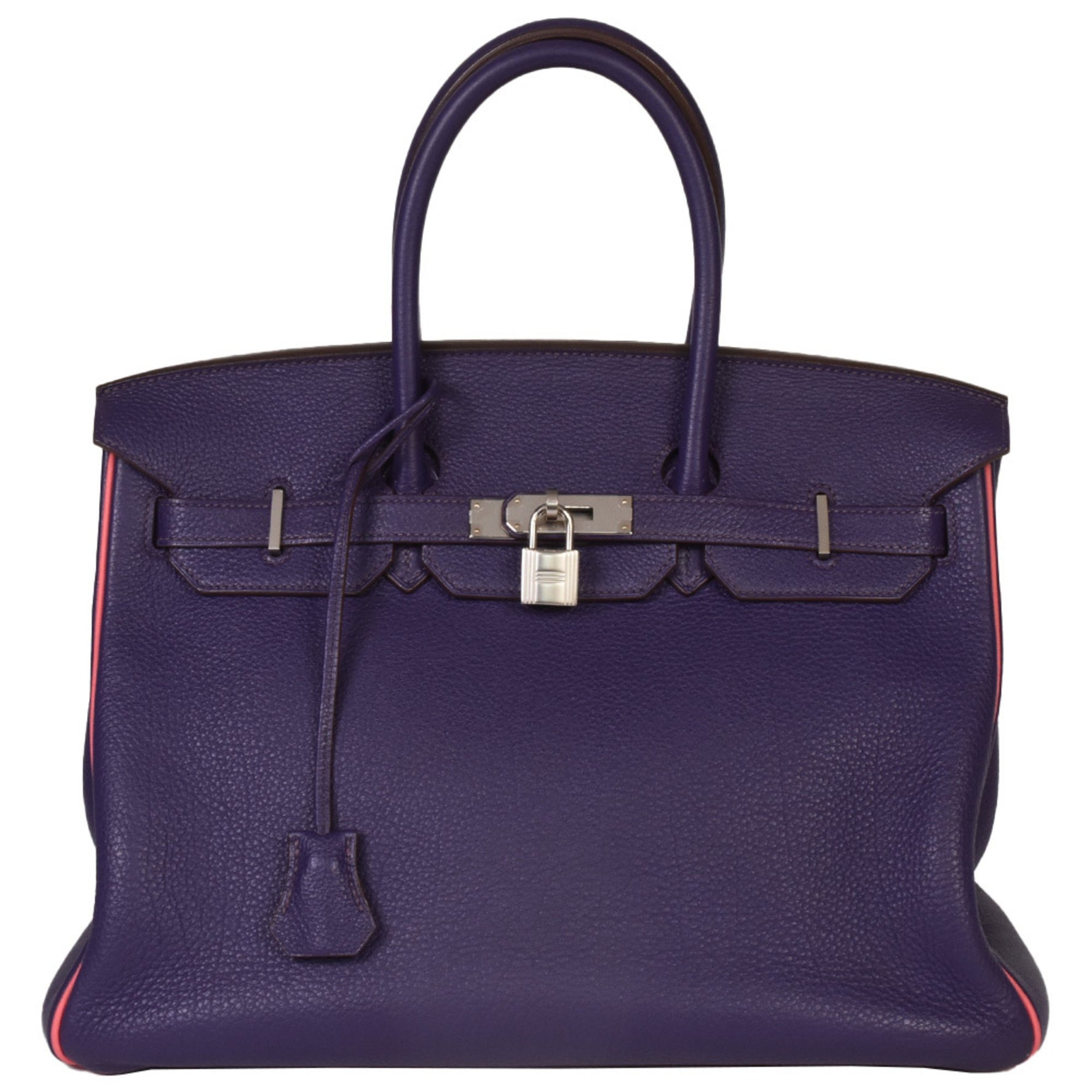 HERMES Birkin 35 Bicolor Special Order □Q stamp (manufactured in 2013) Togo Purple x Pink Handbag