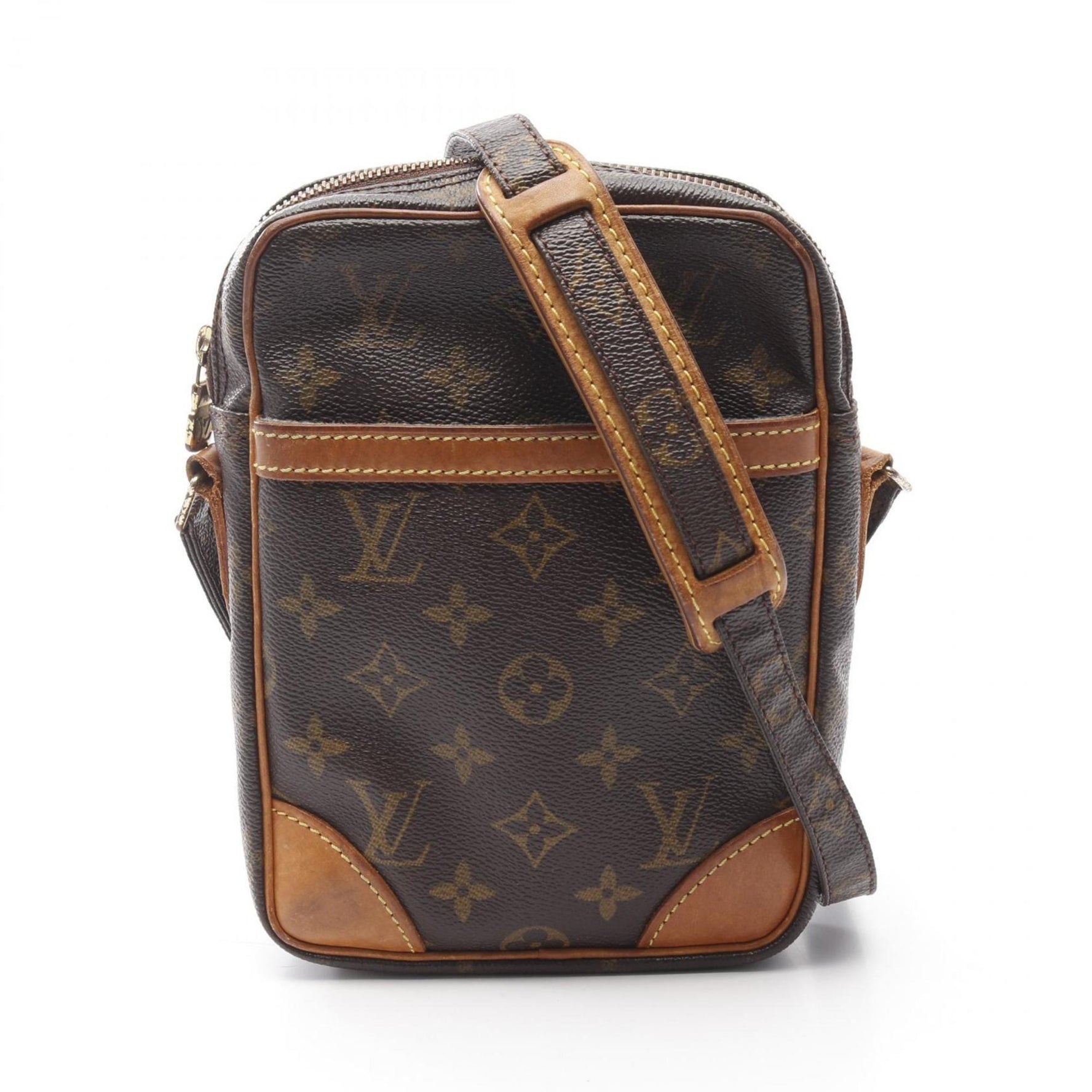 Louis Vuitton Danube Monogram Shoulder Bag Coated Canvas Leather