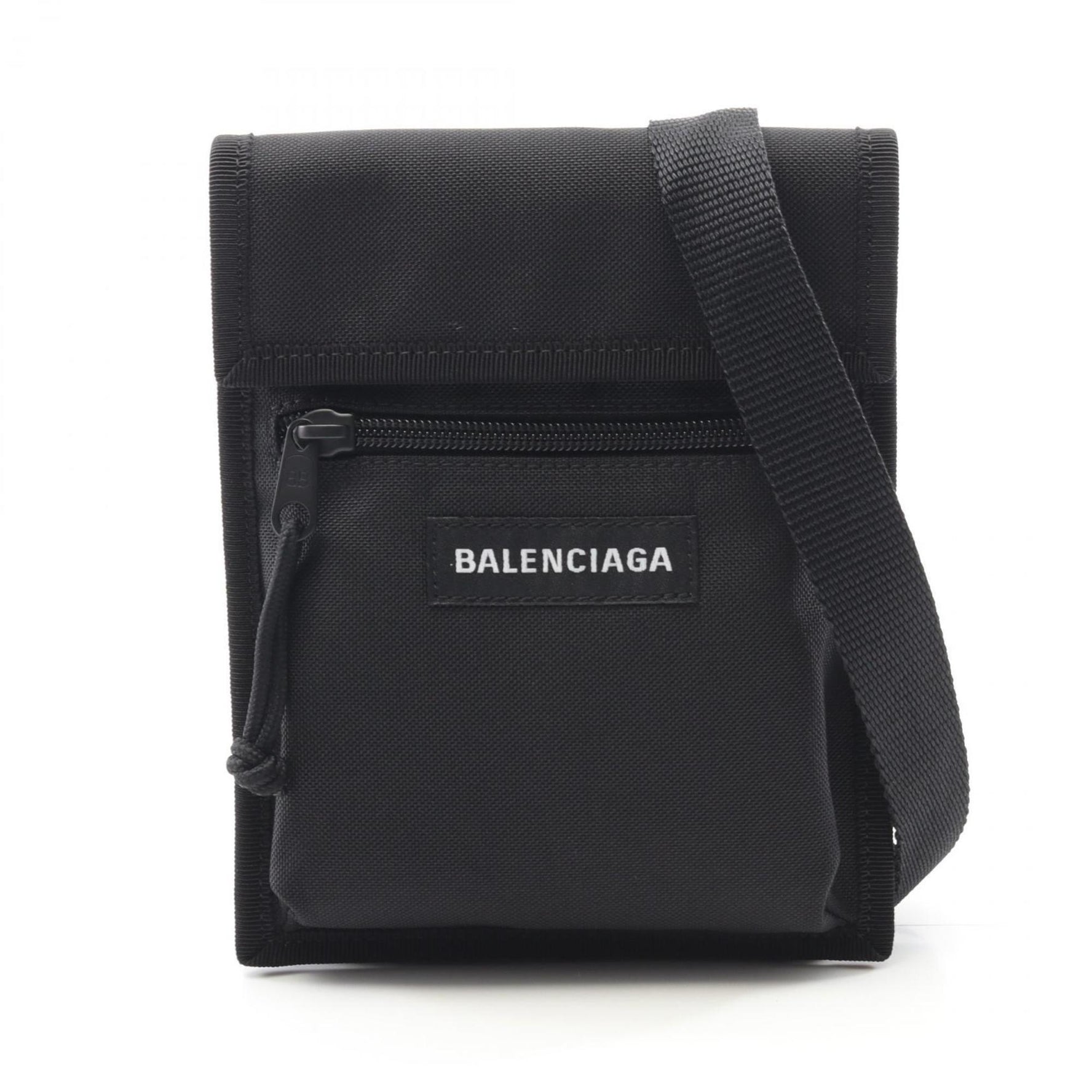 BALENCIAGA EXPLORER Small Pouch Shoulder Bag Nylon Men's Black 6559822JMJX1000