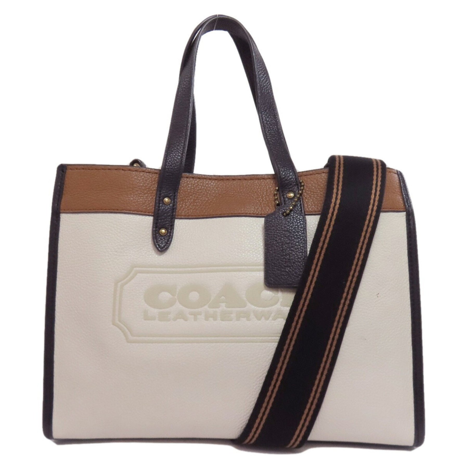 Coach Field Colorblock Handbag Leather